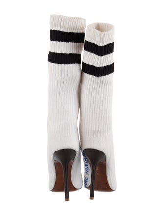 Vetements Graphic Print Sock Boots