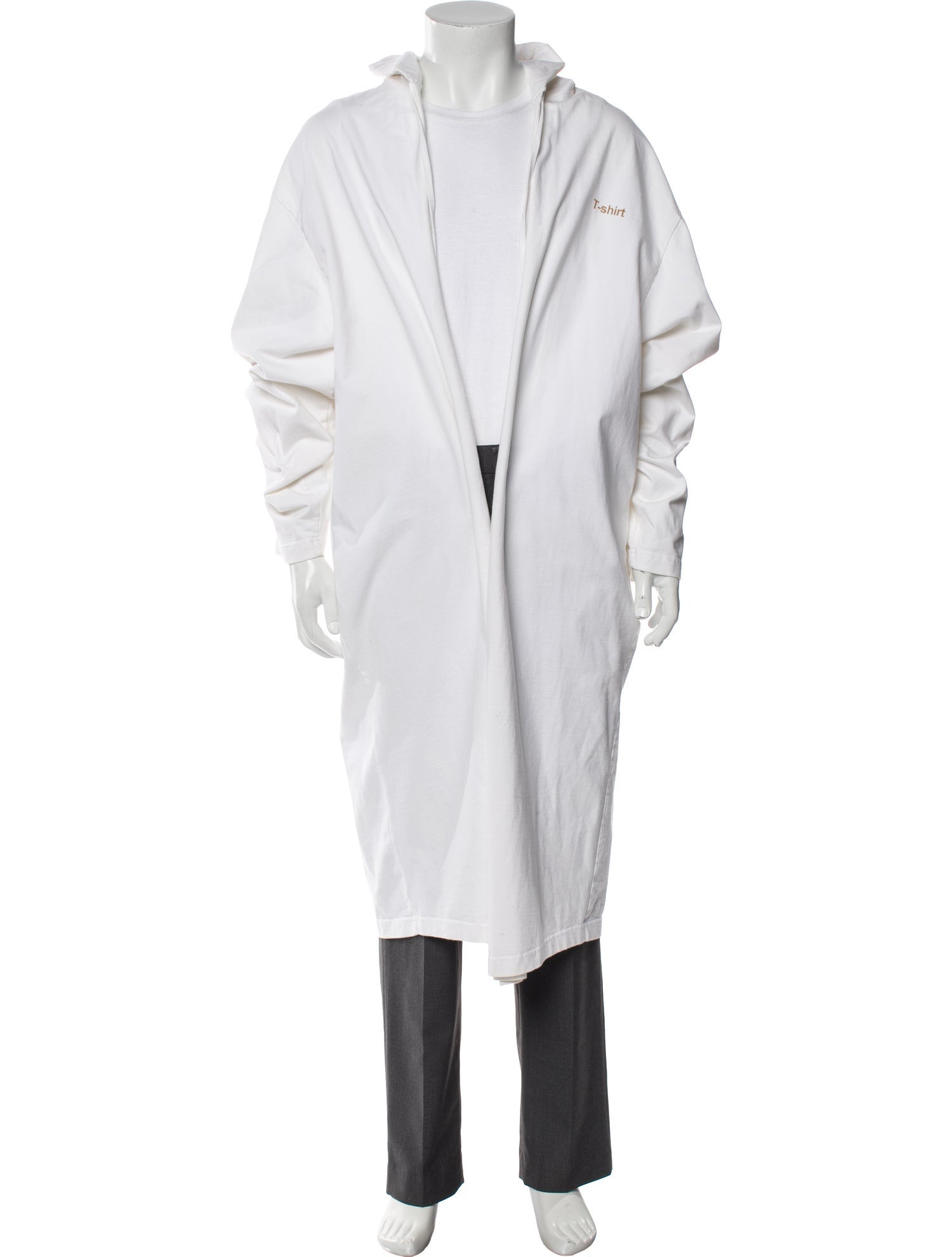 Vetements Logo Open Front Cardigan