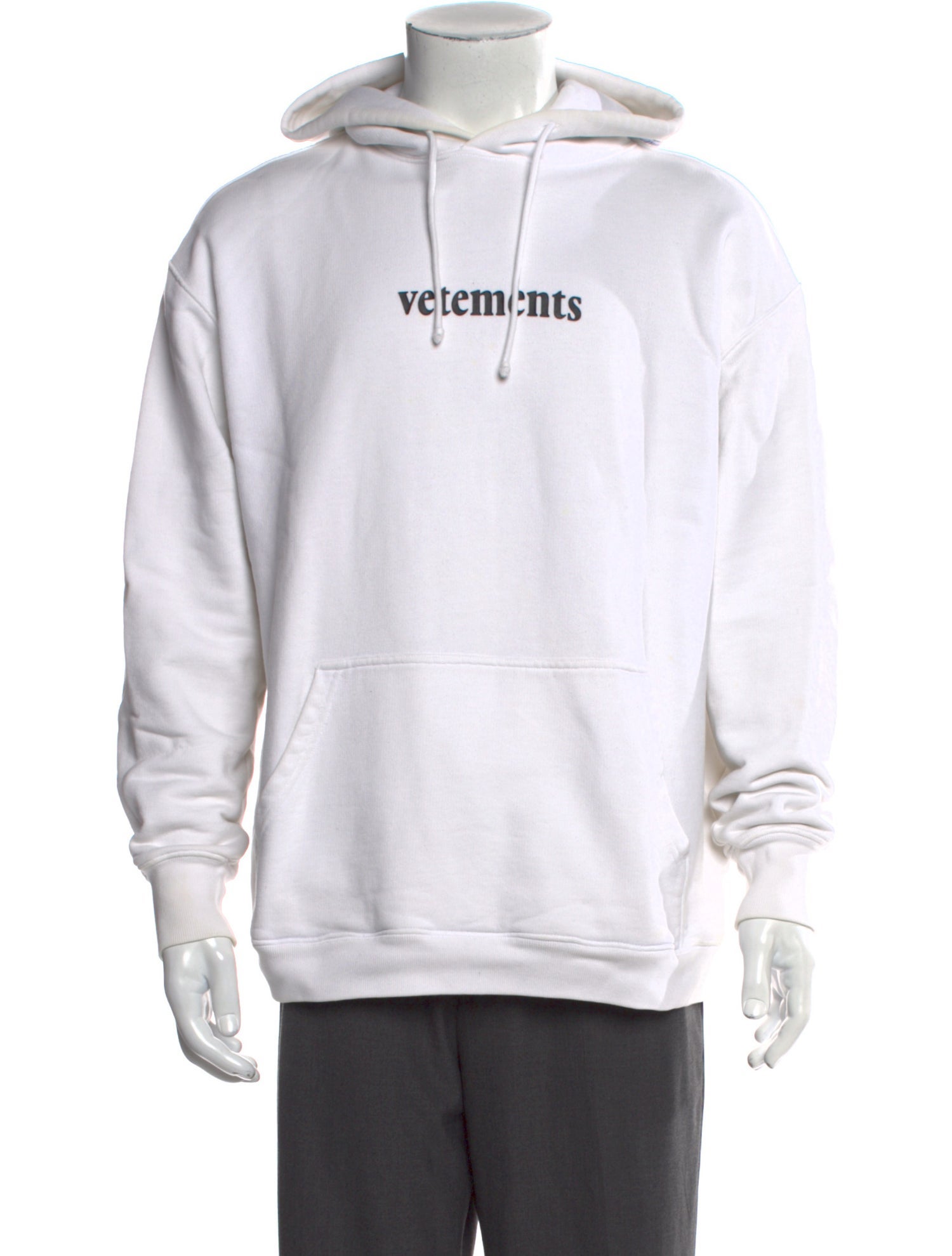 Vetements Signature Logo Graphic Print Hoodie