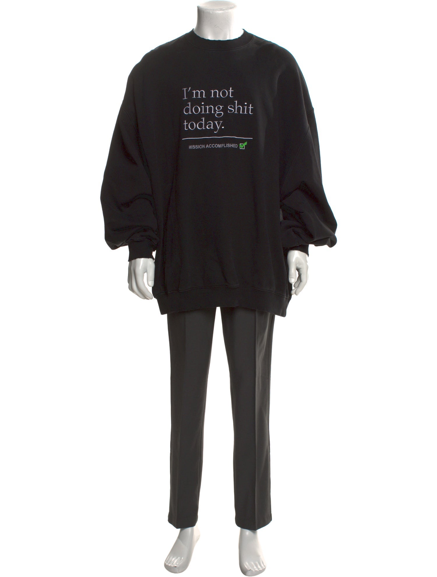 Vetements Graphic Print Crew Neck Pullover