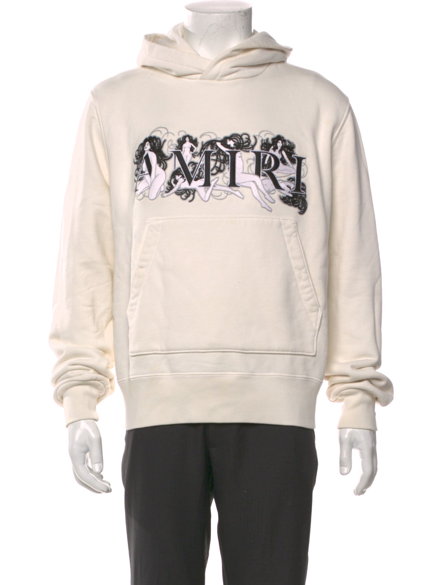 Amiri Signature Logo Graphic Print Hoodie