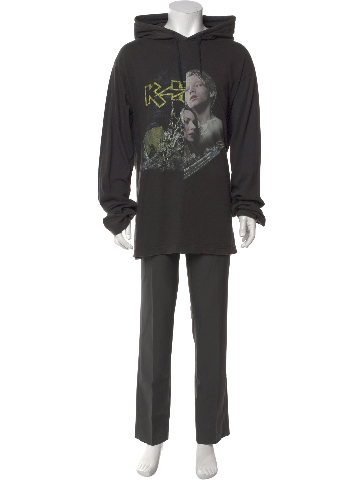 Vetements Graphic Print Crew Neck Hoodie