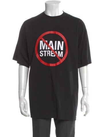 Pre-owned Vetements 2021 'anti Mainstream' T-shirt W/ Tags In Black