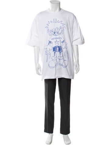 Pre-owned Vetements 'scribbled Teen' Graphic Print T-shirt In White
