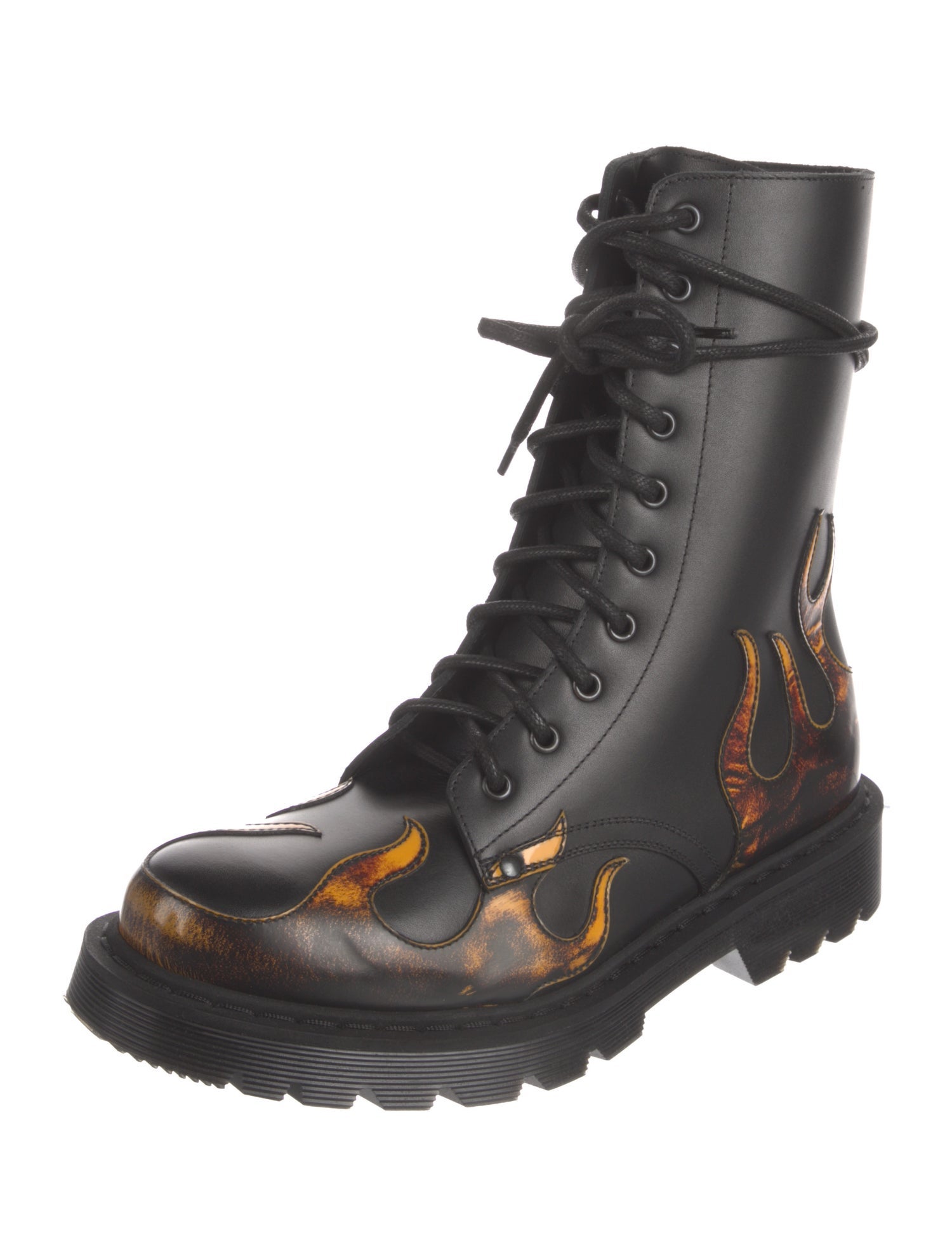 Vetements Leather Combat Boots