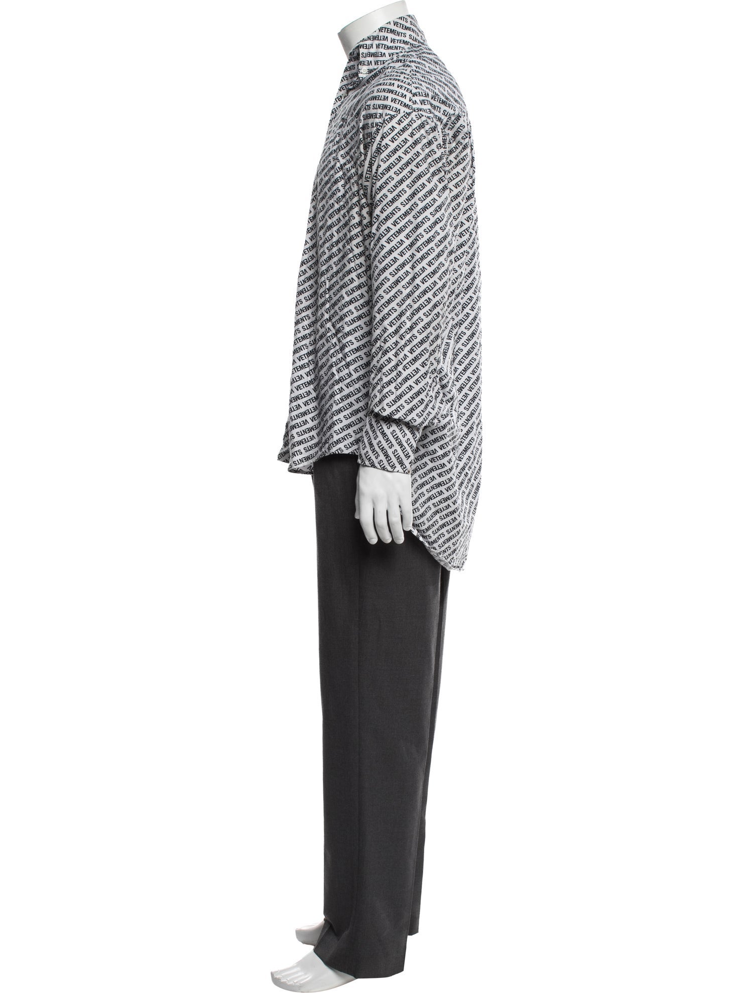 Vetements Zürich Split T-Shirt - Black Sweaters, Clothing
