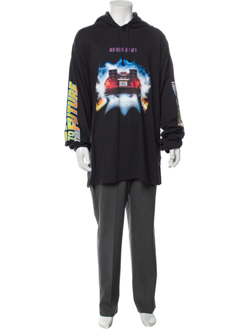 VTMNTS Back To The Future Graphic Print Hoodie