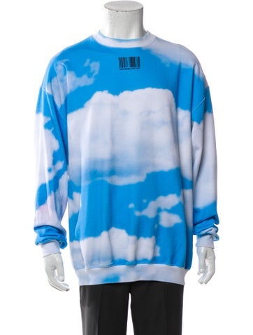 Vtmnts Sweatshirts & Hoodies Tie-Dye Print Crew Neck Sweatshirt M