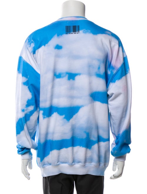 VTMNTS Tie-Dye Print Crew Neck Sweatshirt