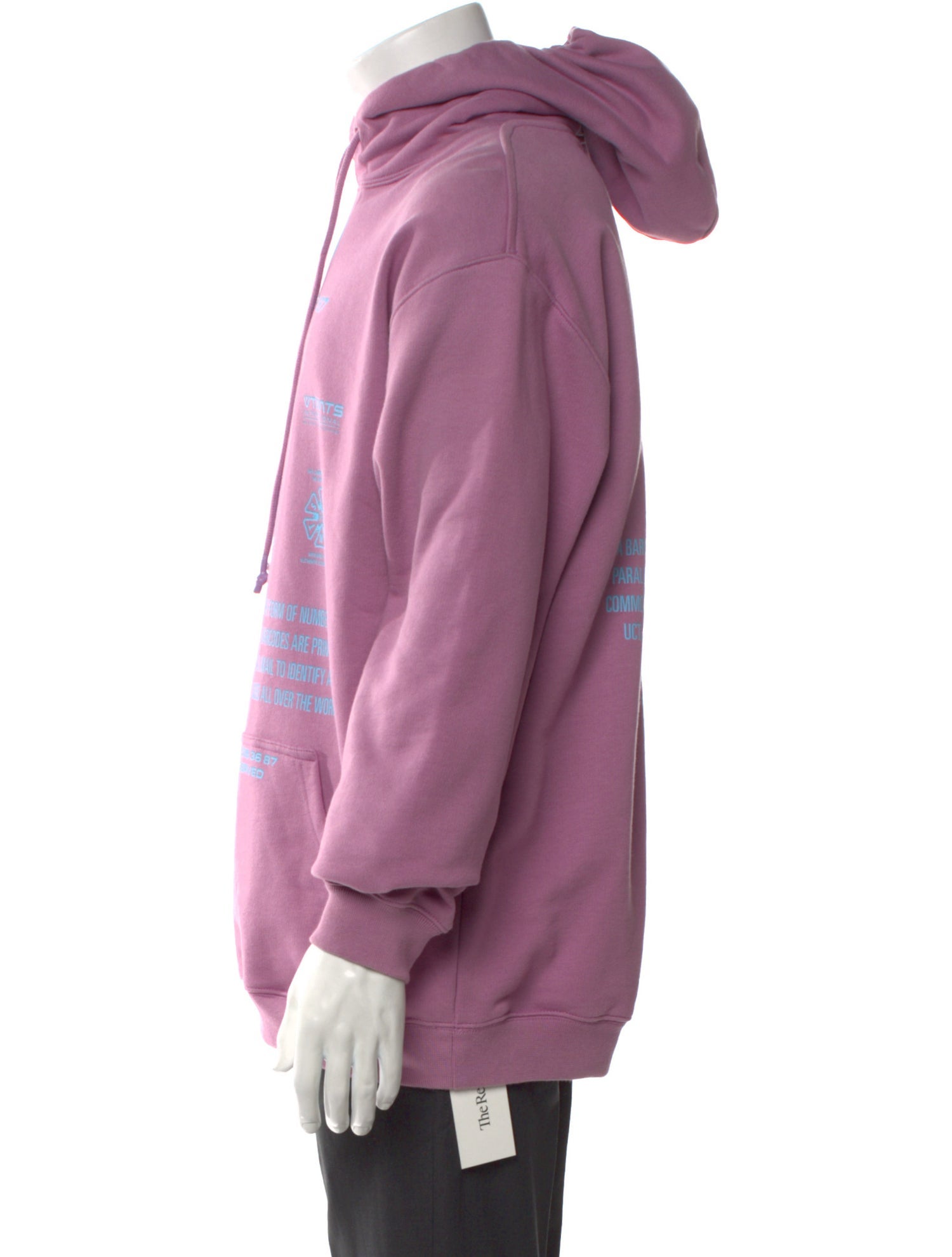 VTMNTS Graphic Print Mock Neck Hoodie w/ Tags