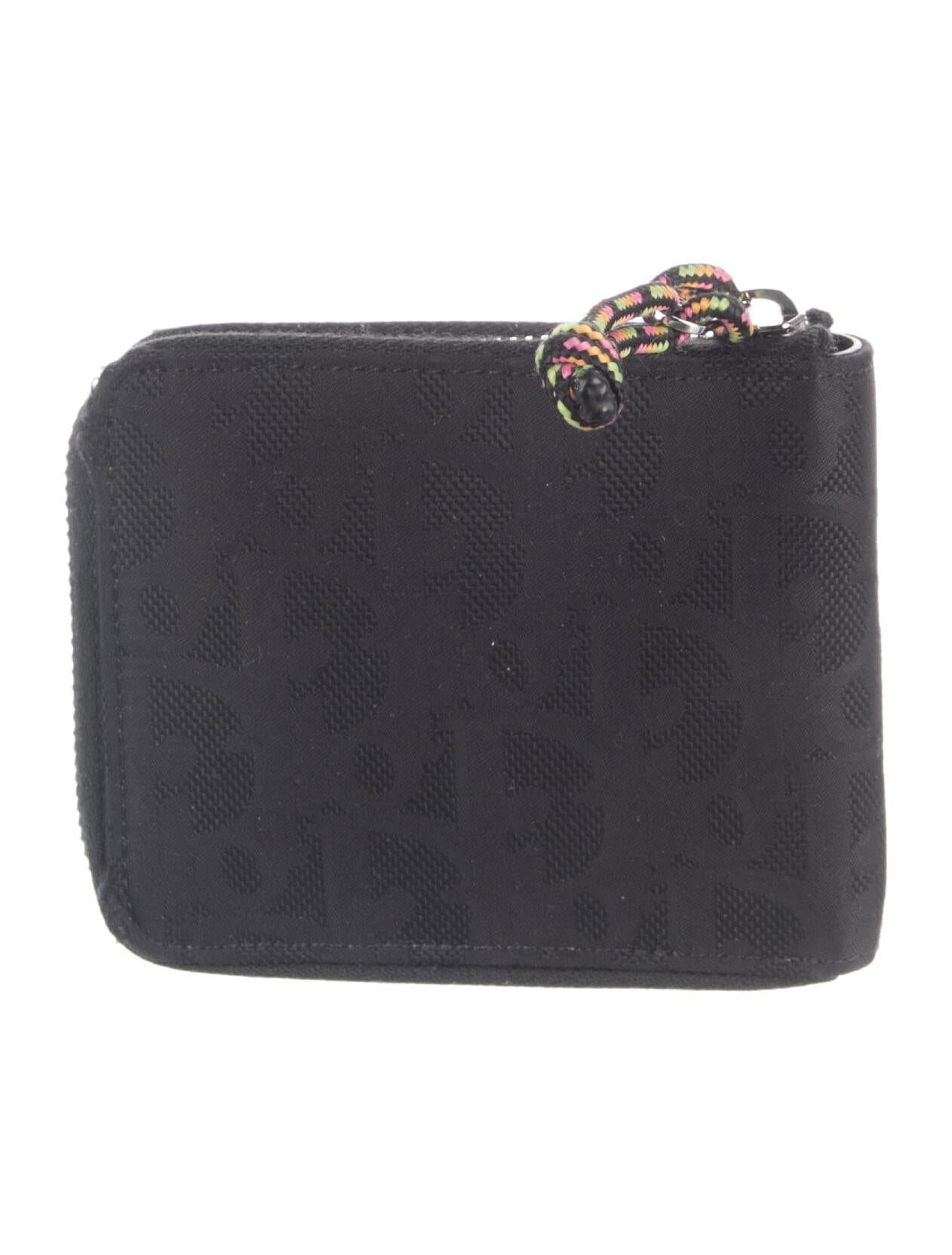 DIOR MEN x Lewis Hamilton Canvas Graphic Print Wallet