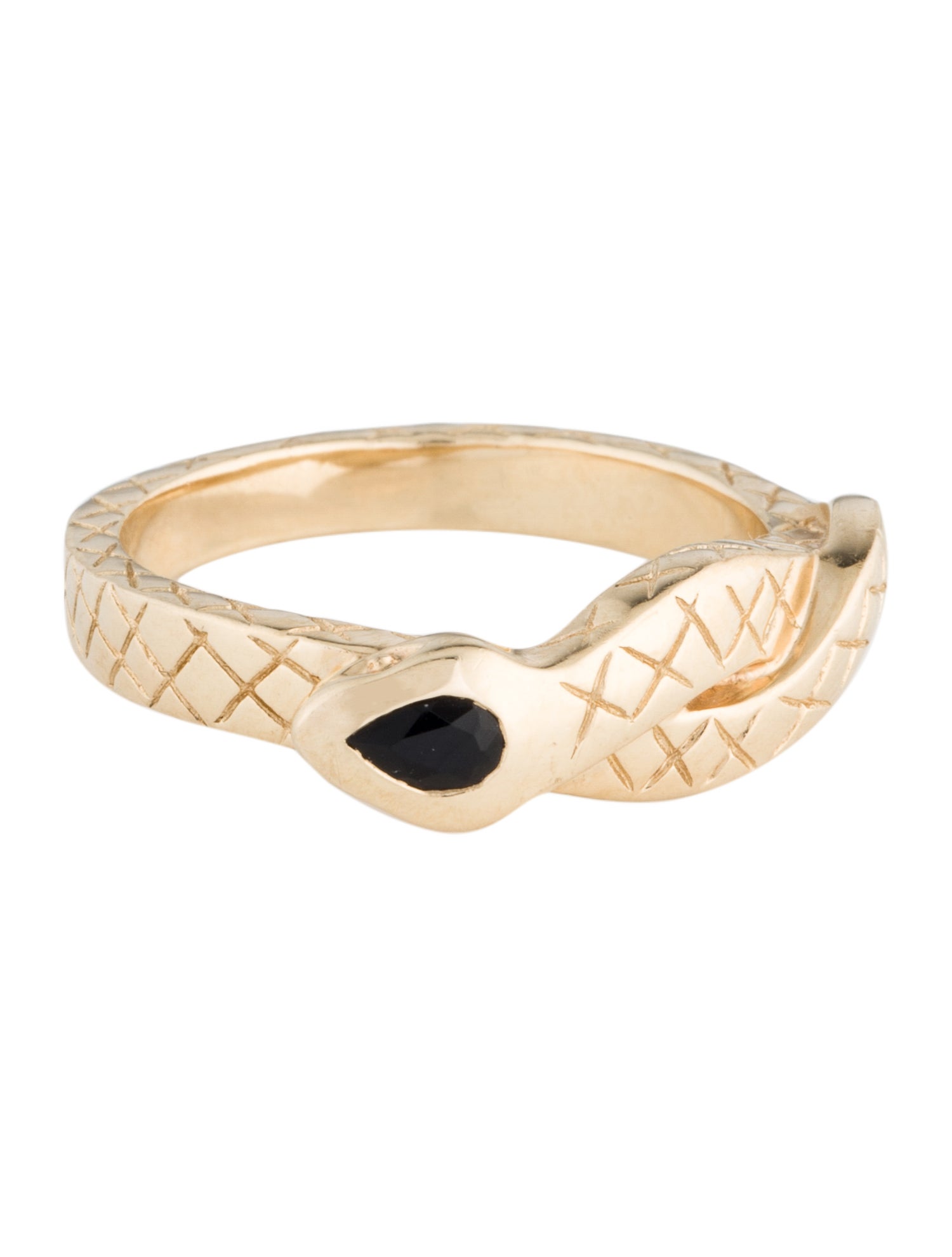 Helena Rose Onyx Sophia Serpent Cocktail Ring
