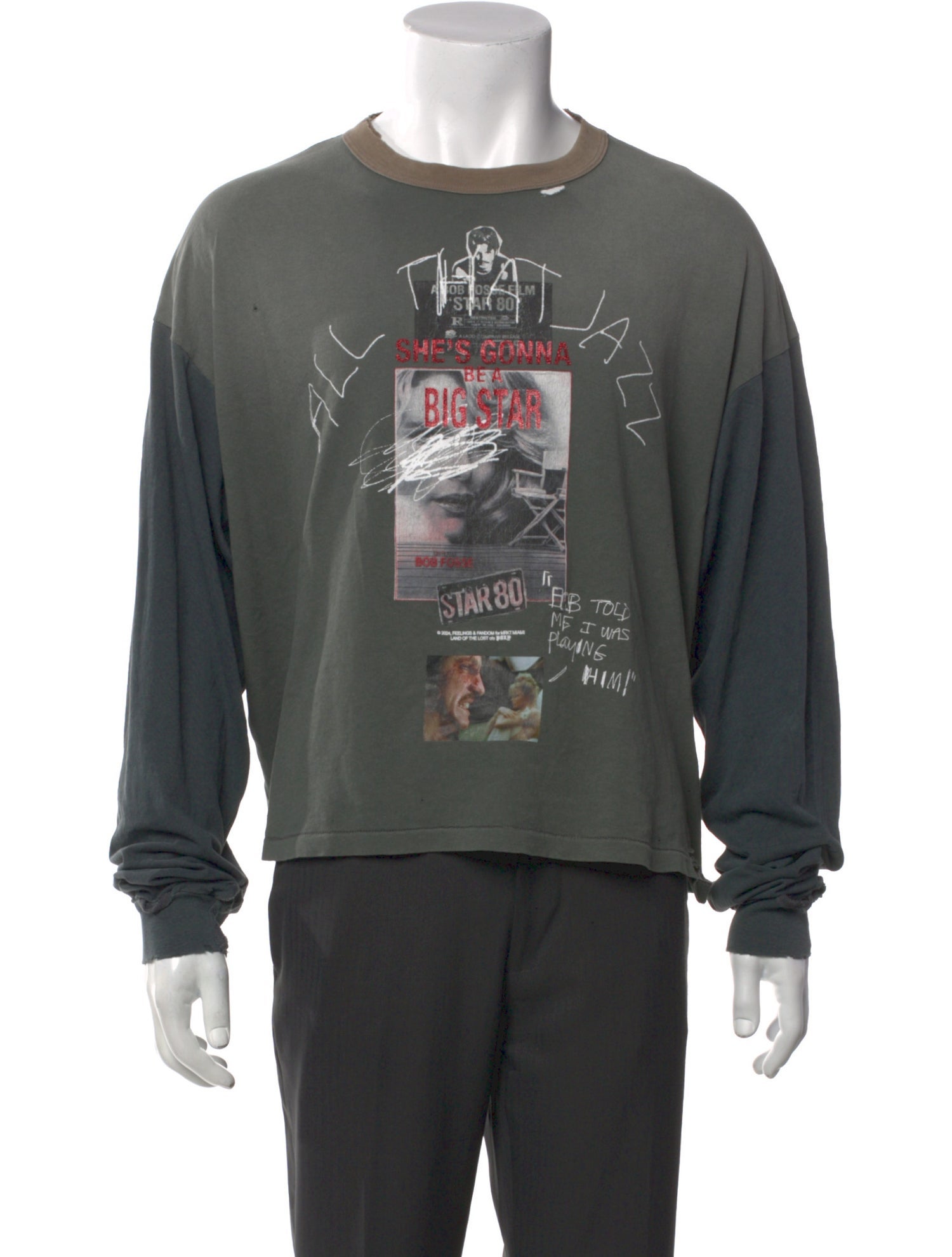 Paly Hollywood Graphic Print Crew Neck T-Shirt