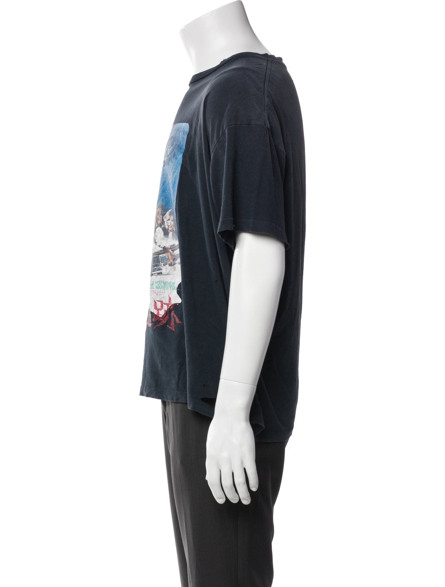 Paly Hollywood Graphic Print Crew Neck T-Shirt