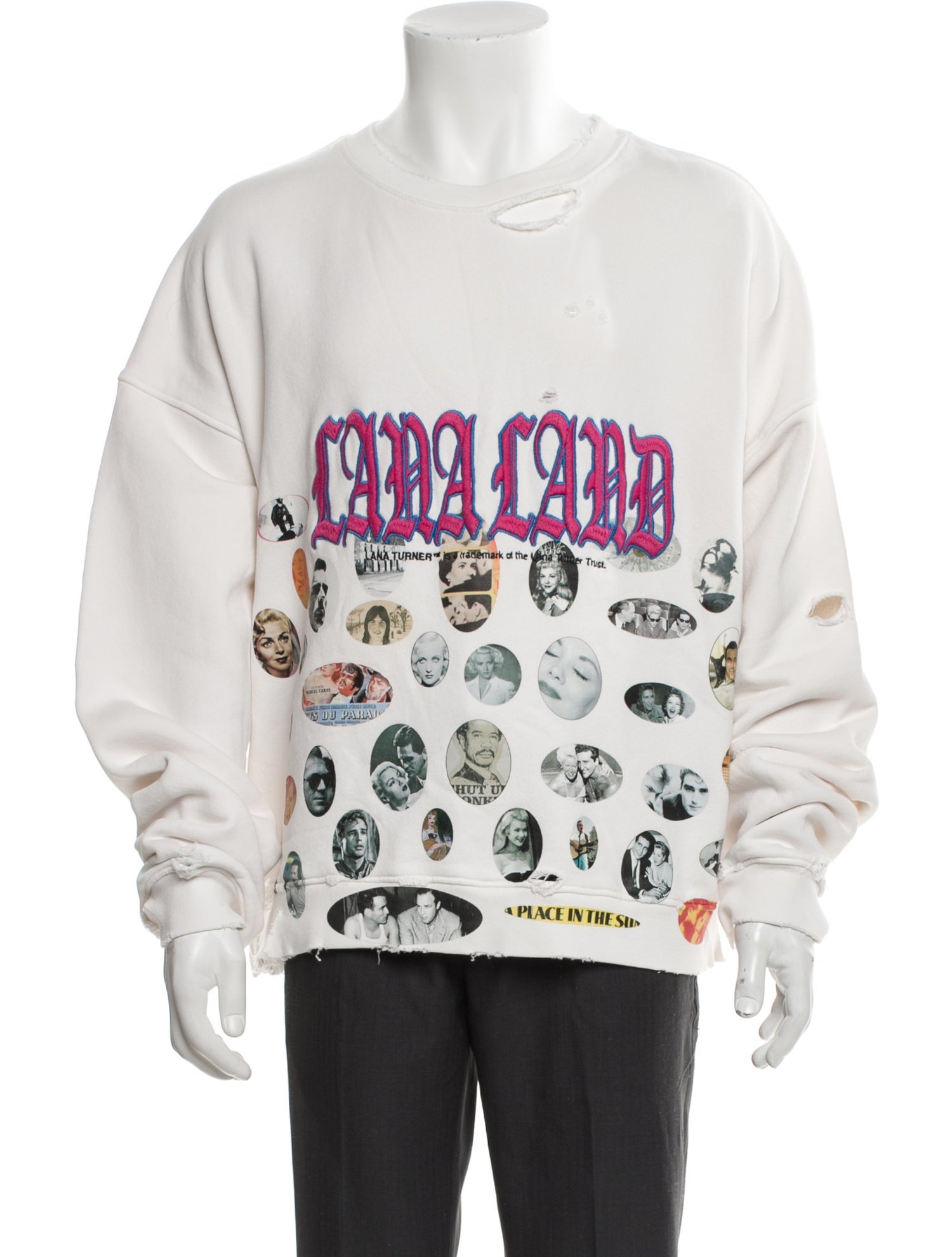 Paly Hollywood Graphic Print Crew Neck Pullover