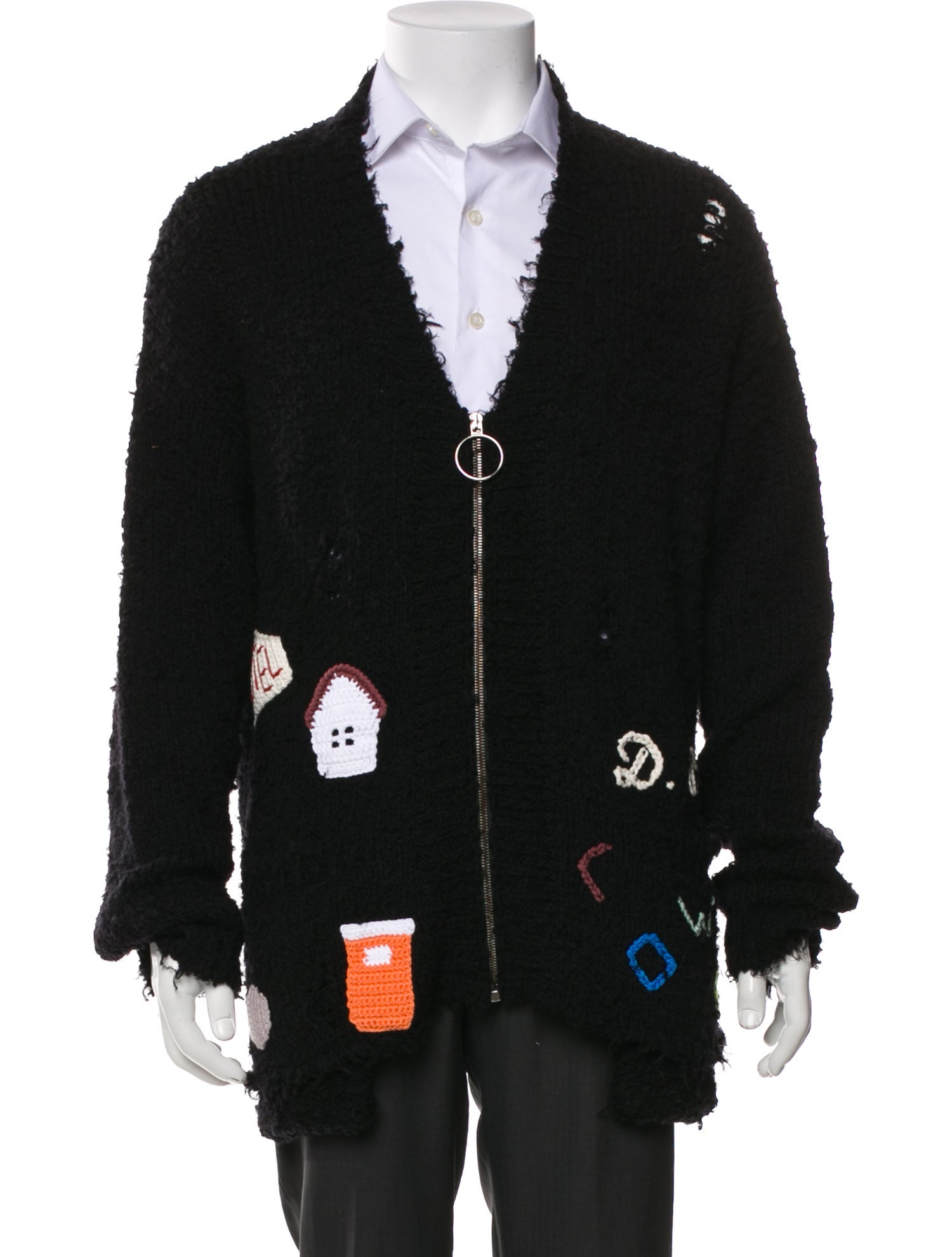 Paly Hollywood Virgin Wool Printed Cardigan