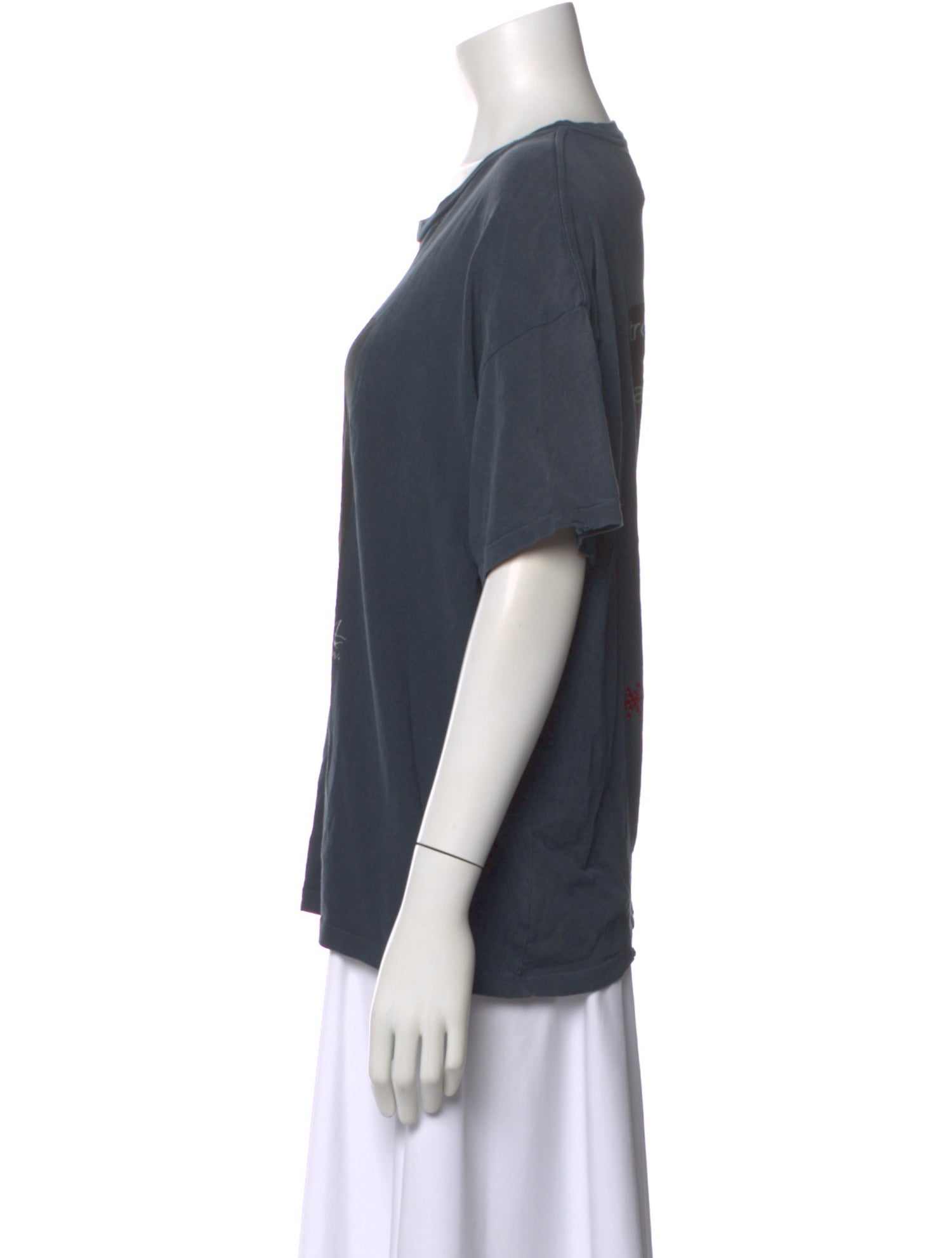 Paly Hollywood Graphic Print Crew Neck T-Shirt