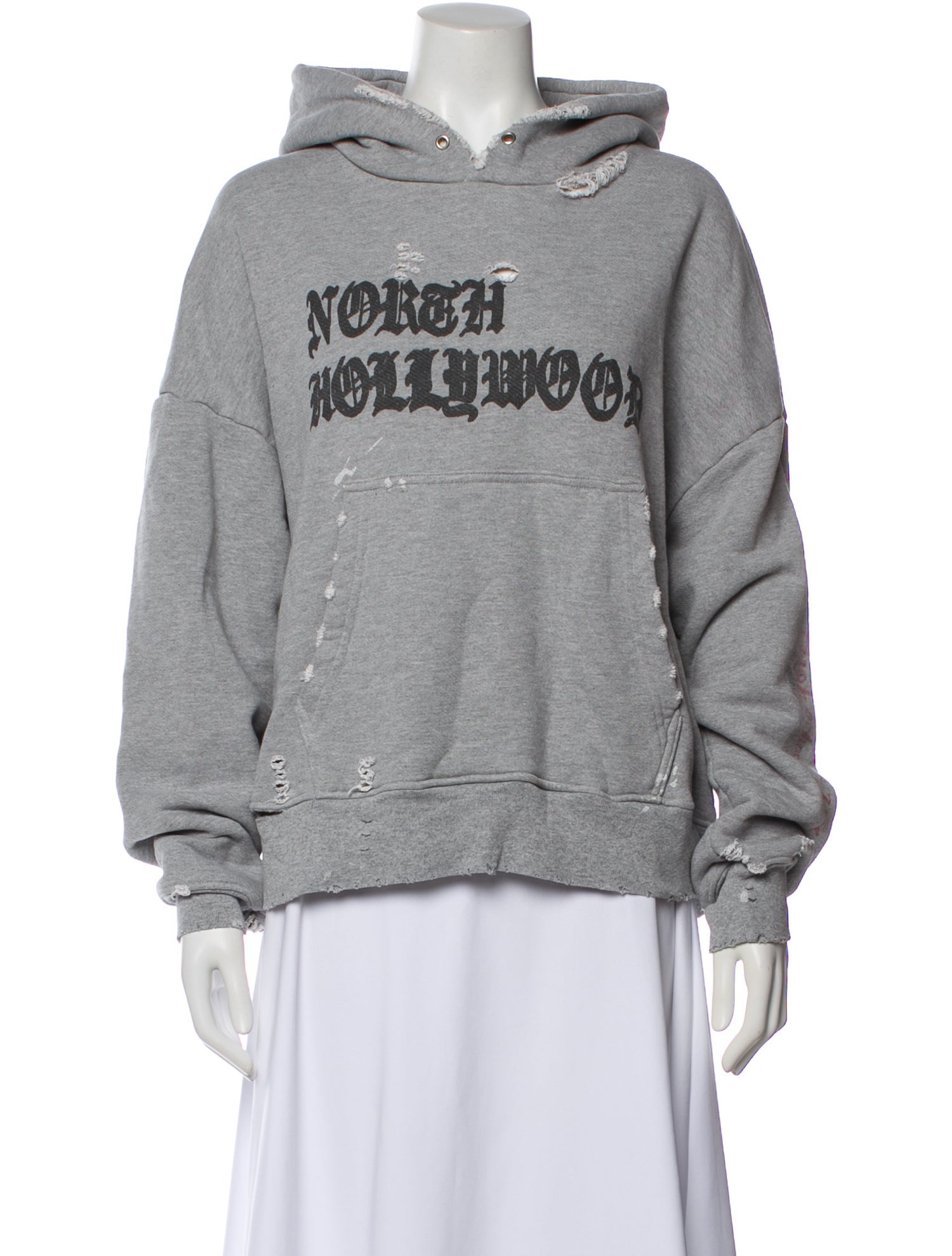 Paly Hollywood Graphic Print Crew Neck Hoodie