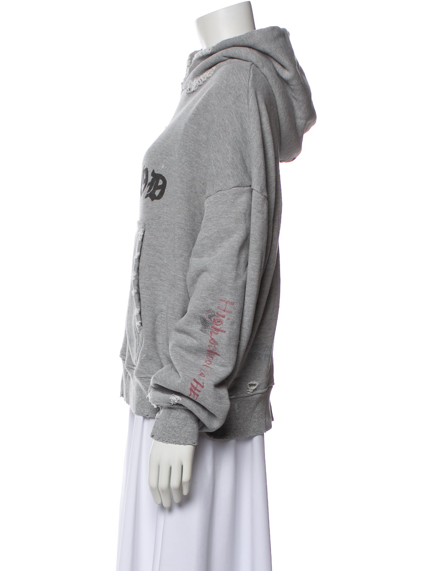 Paly Hollywood Graphic Print Crew Neck Hoodie