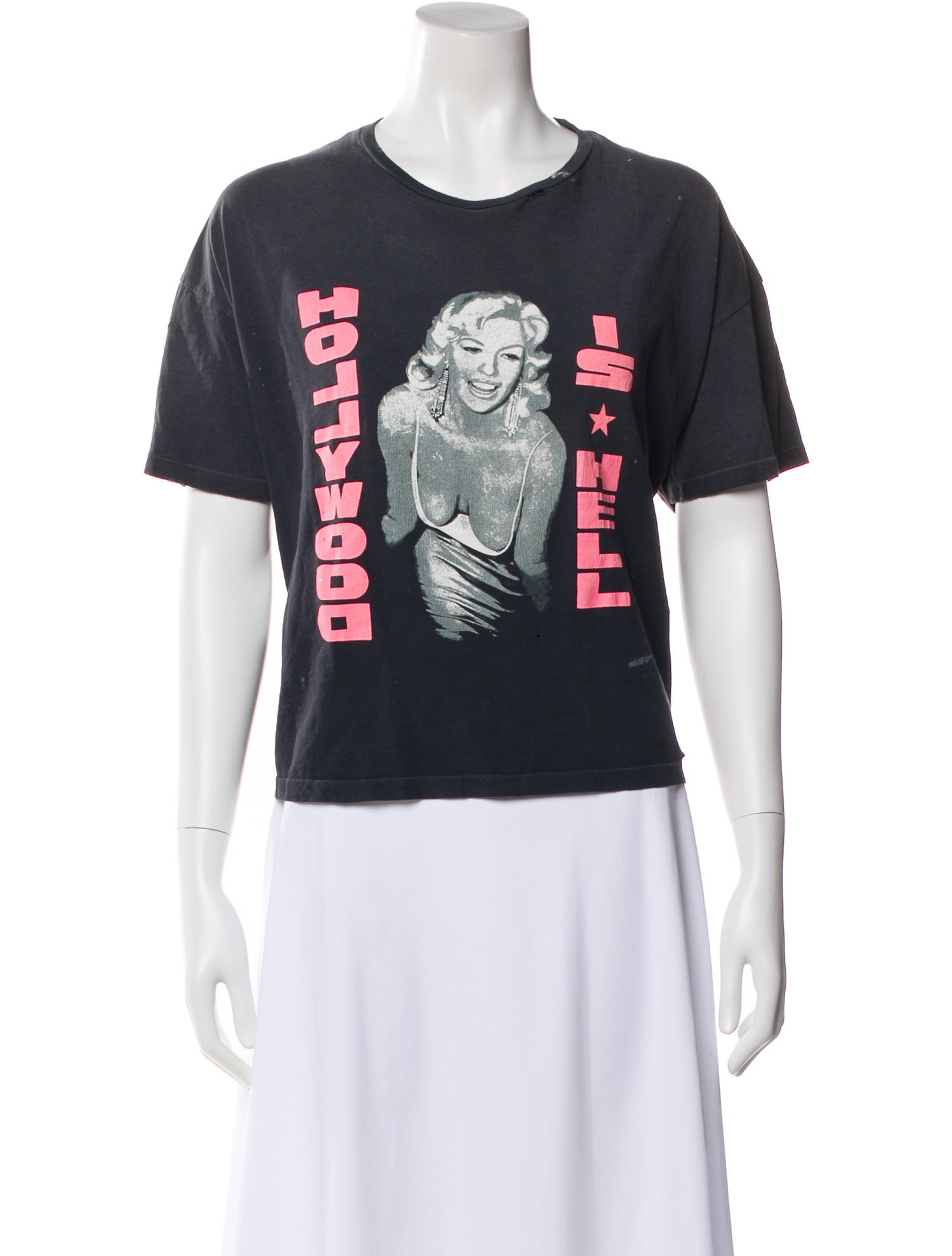 Paly Hollywood Graphic Print Crew Neck T-Shirt