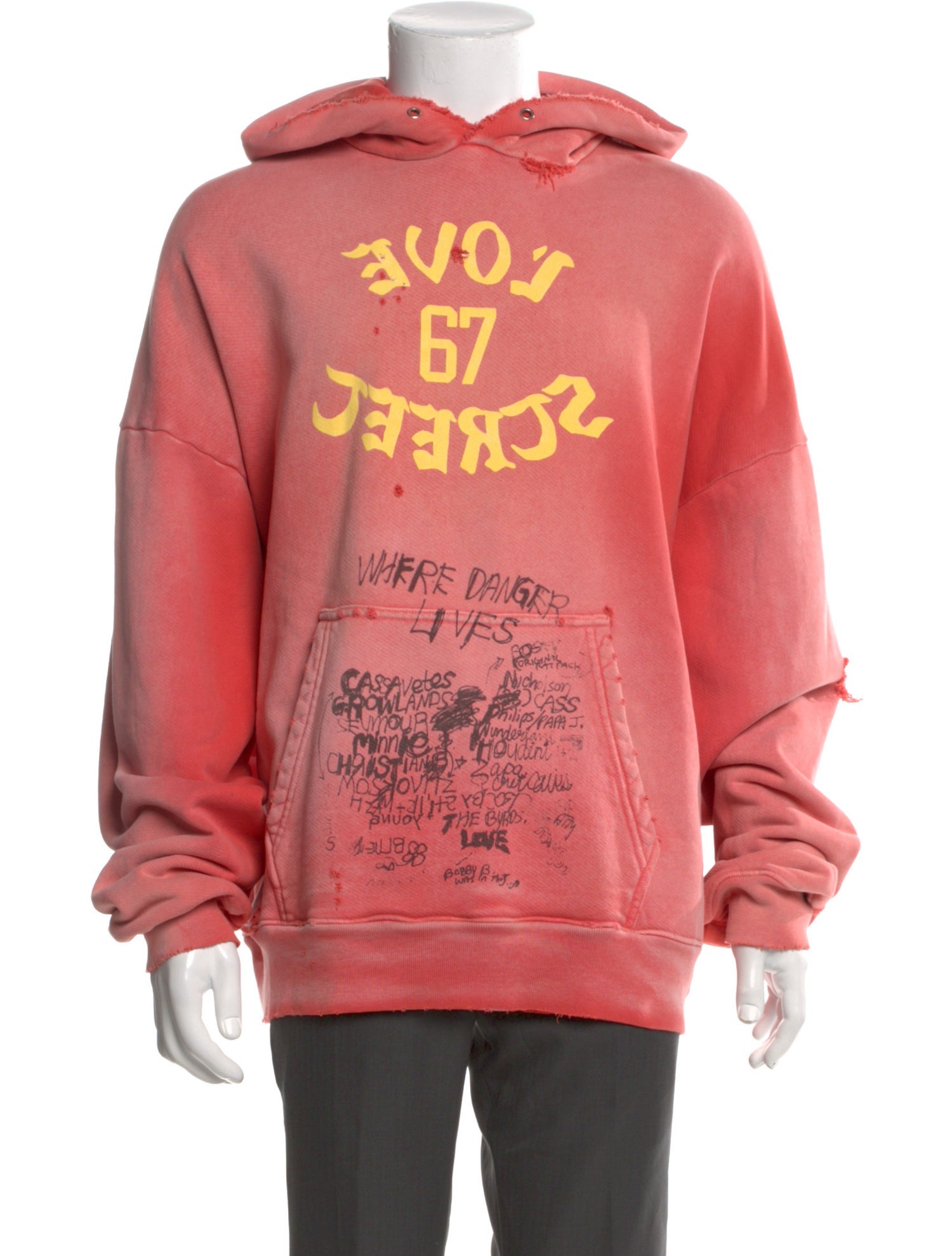 Paly Hollywood Graphic Print Crew Neck Hoodie
