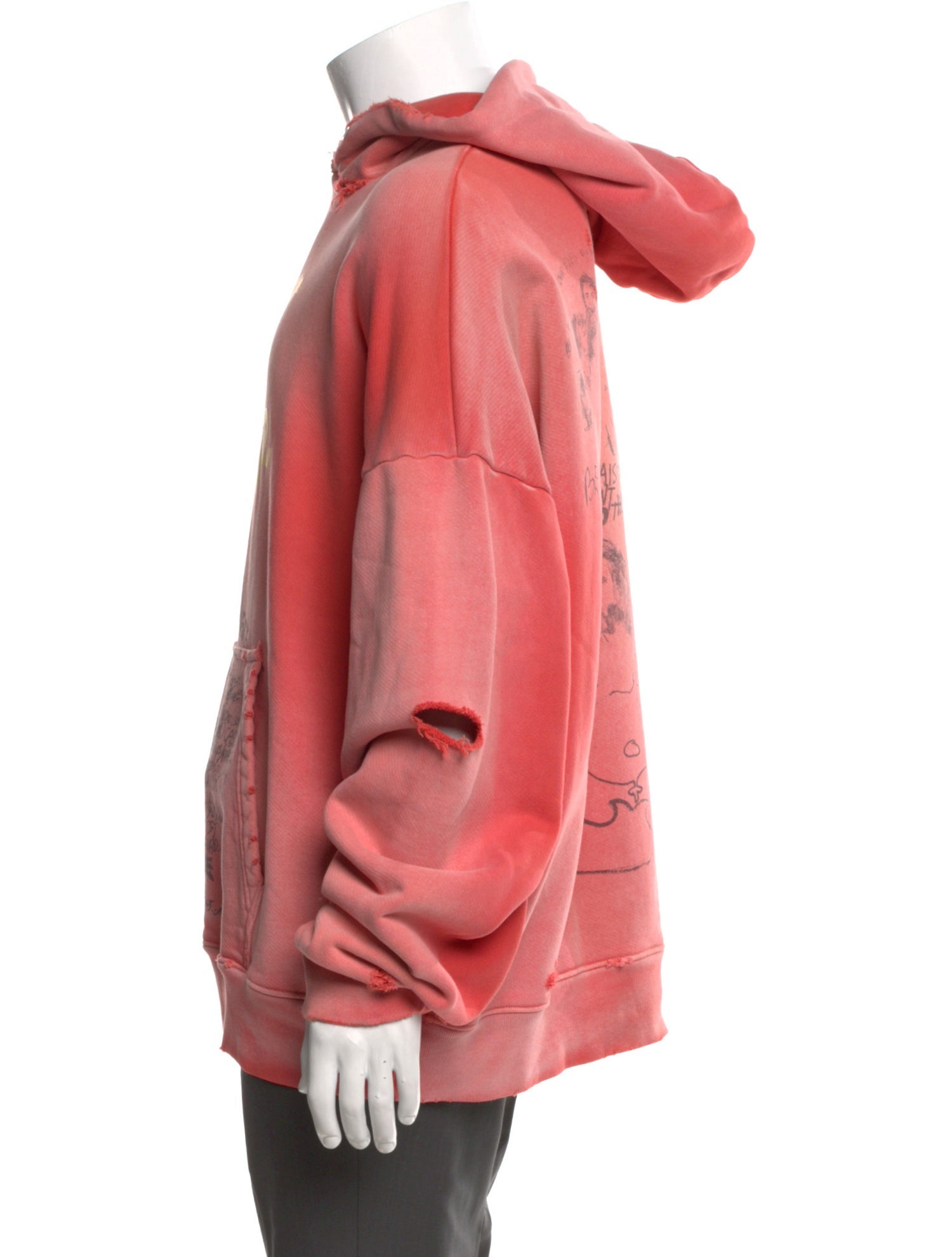 Paly Hollywood Graphic Print Crew Neck Hoodie