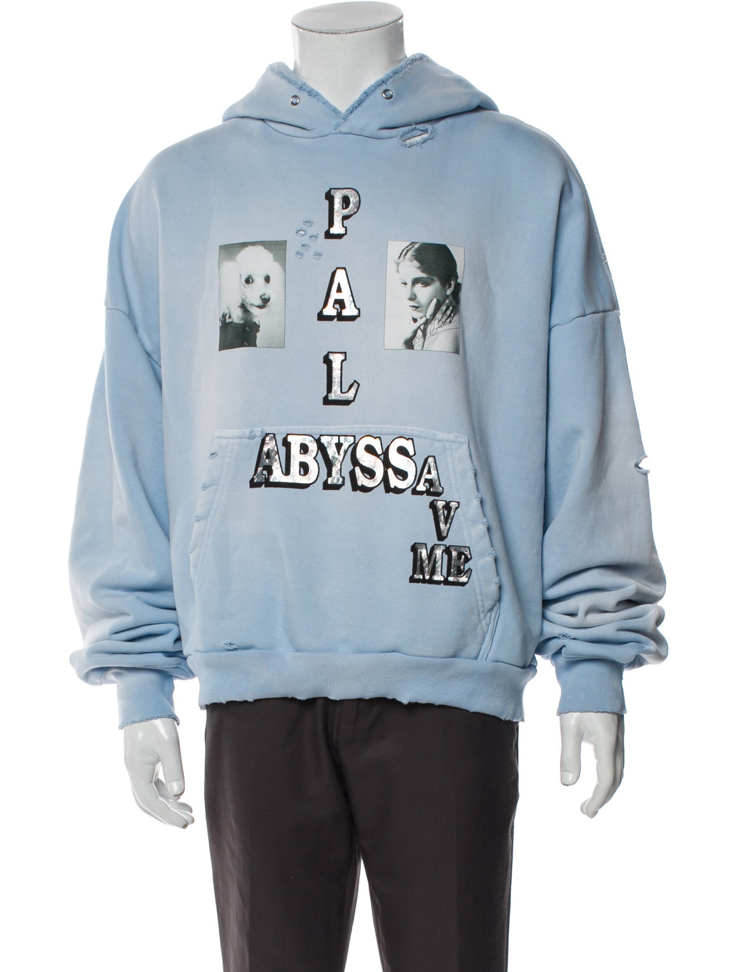 Paly Hollywood Graphic Print Crew Neck Hoodie