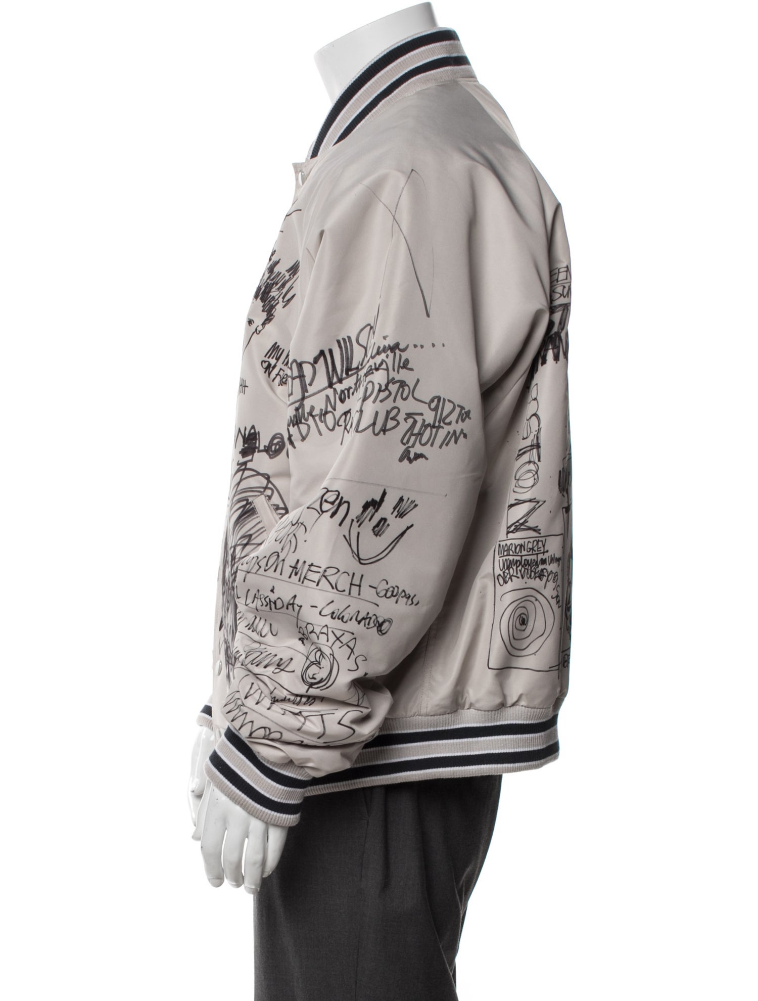 Paly Hollywood Graphic Print Bomber Jacket