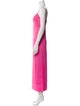 Francesca Miranda Plunge Neckline Long Dress