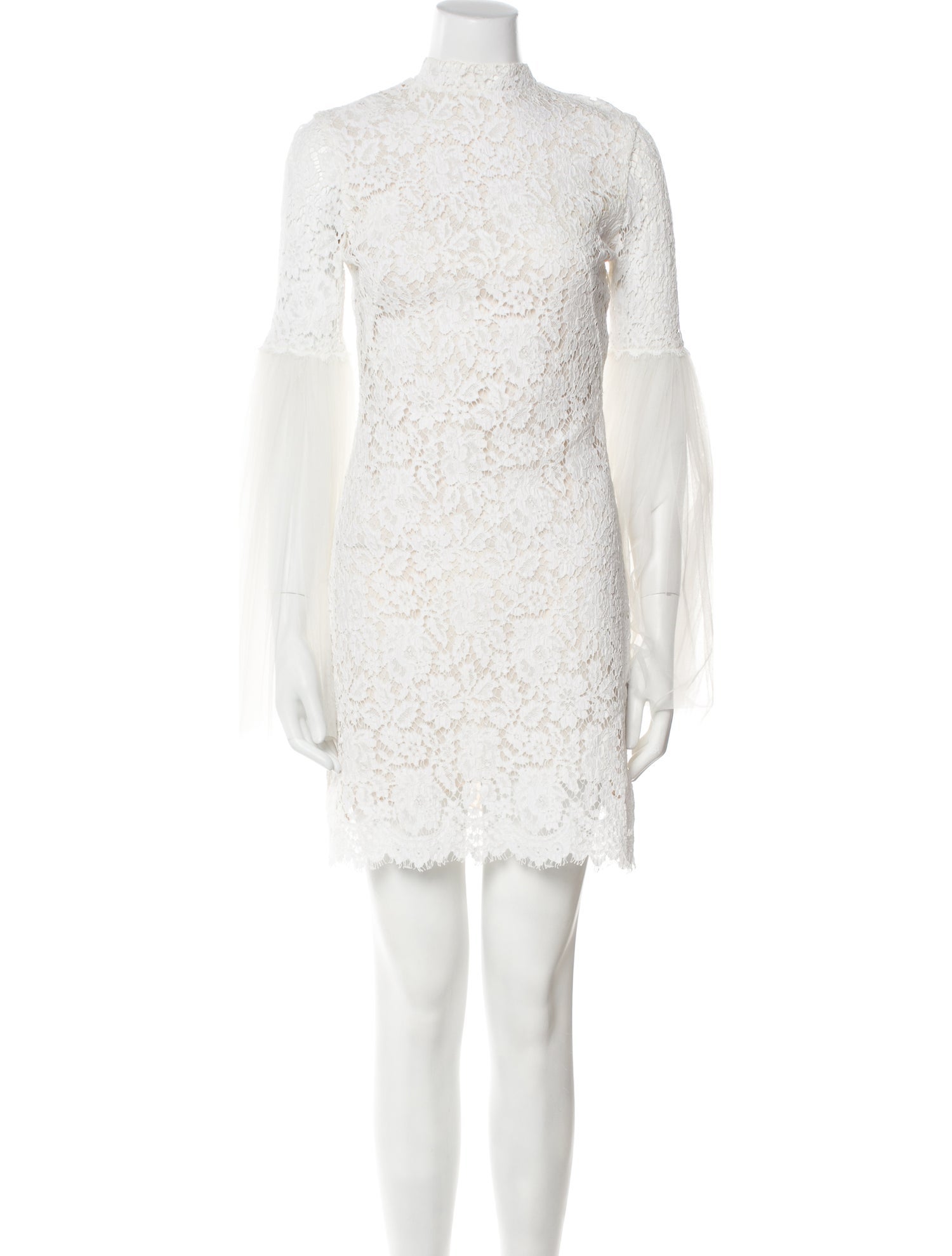 Francesca Miranda Lace Pattern Mini Dress