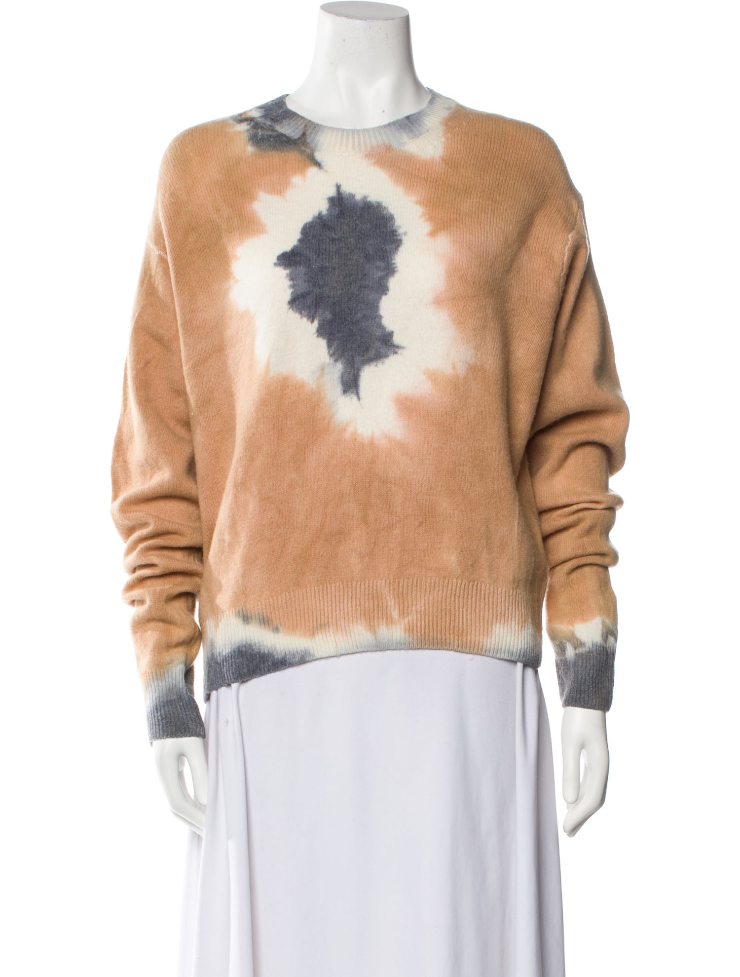 Luuda Tie-Dye Print Crew Neck Sweater