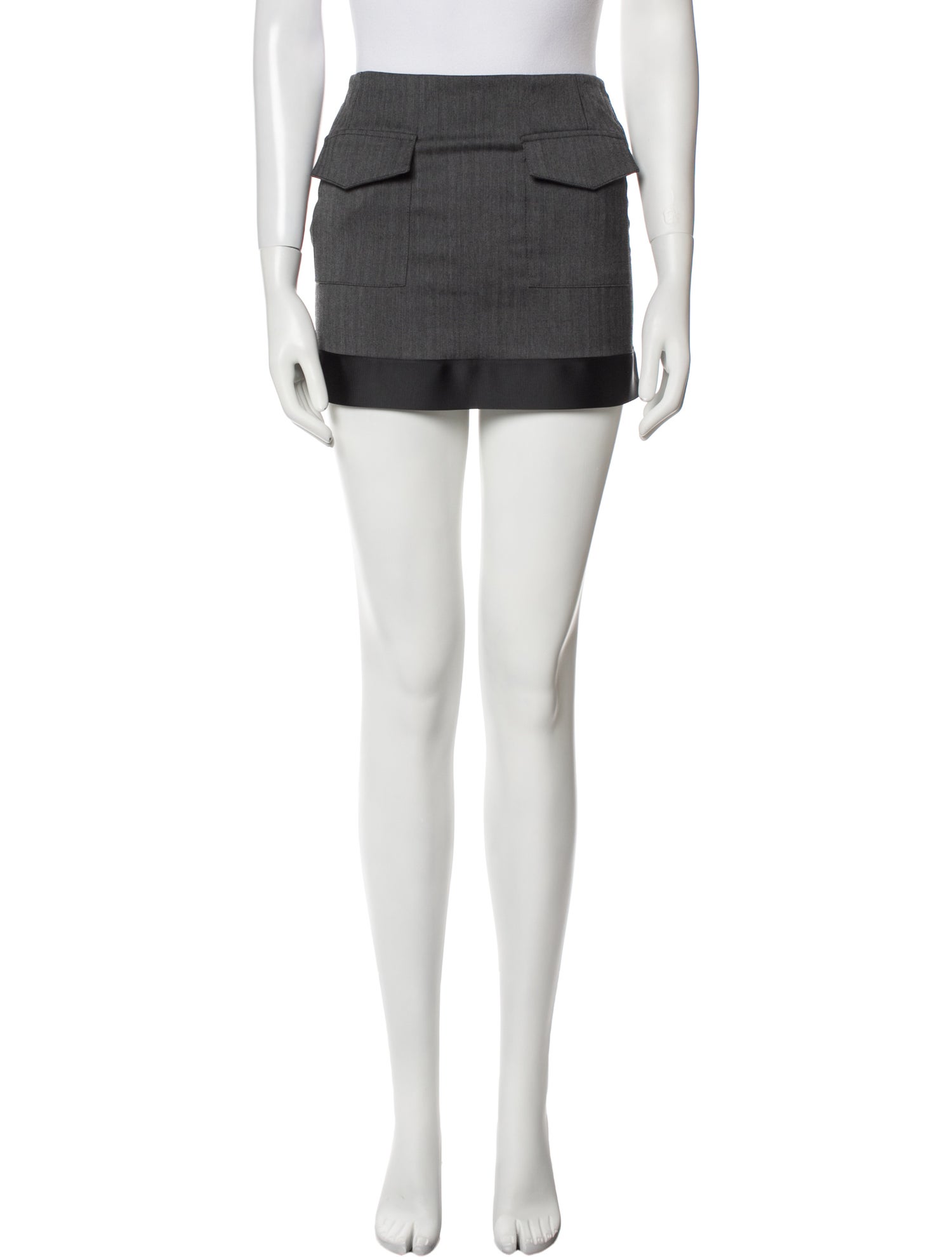 Alfie Colorblock Pattern Mini Skirt