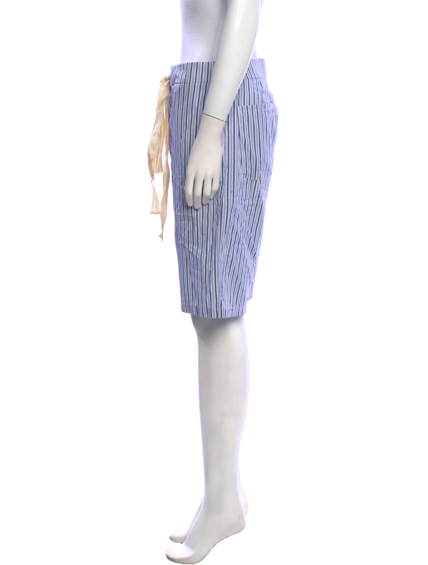 Alfie Striped Knee-Length Shorts w/ Tags