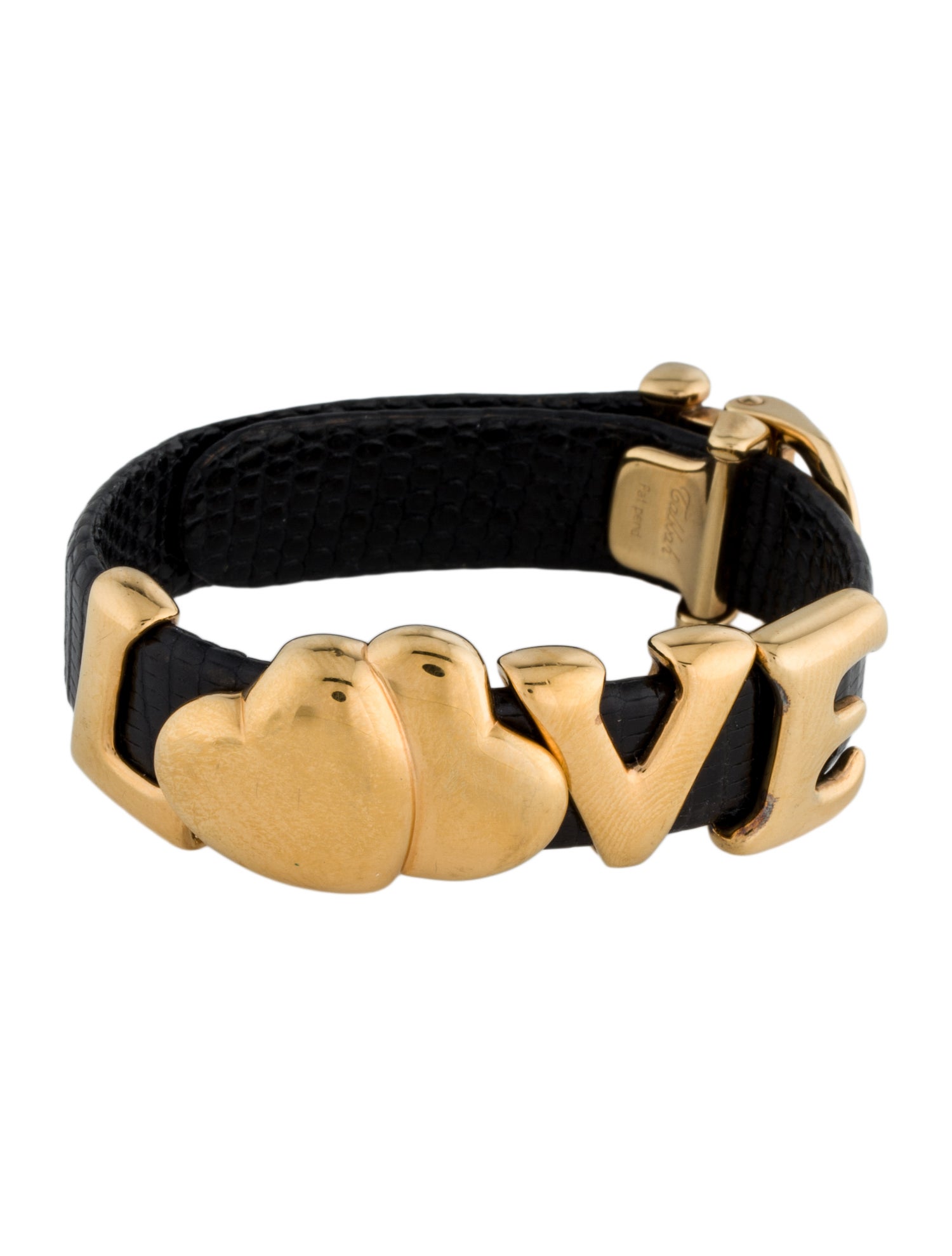 Tabbah Crocodile 'Love' Copacabana Wrap Bracelet