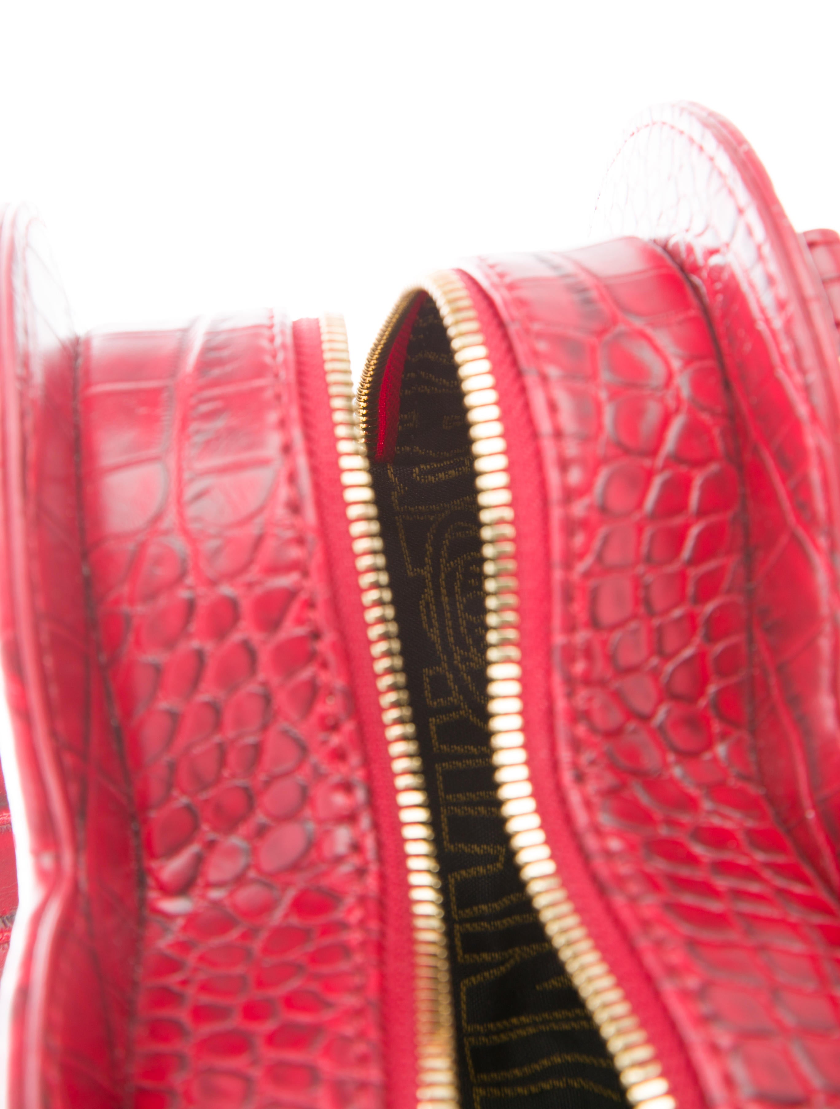 Vivienne Westwood Anglomania Embossed Heart Bag - Red Handle Bags