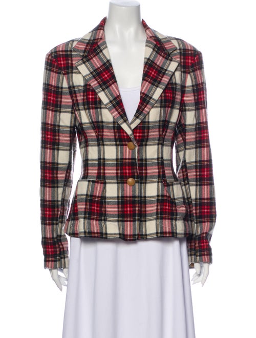 Vivienne Westwood Anglomania Plaid Print Blazer Re
