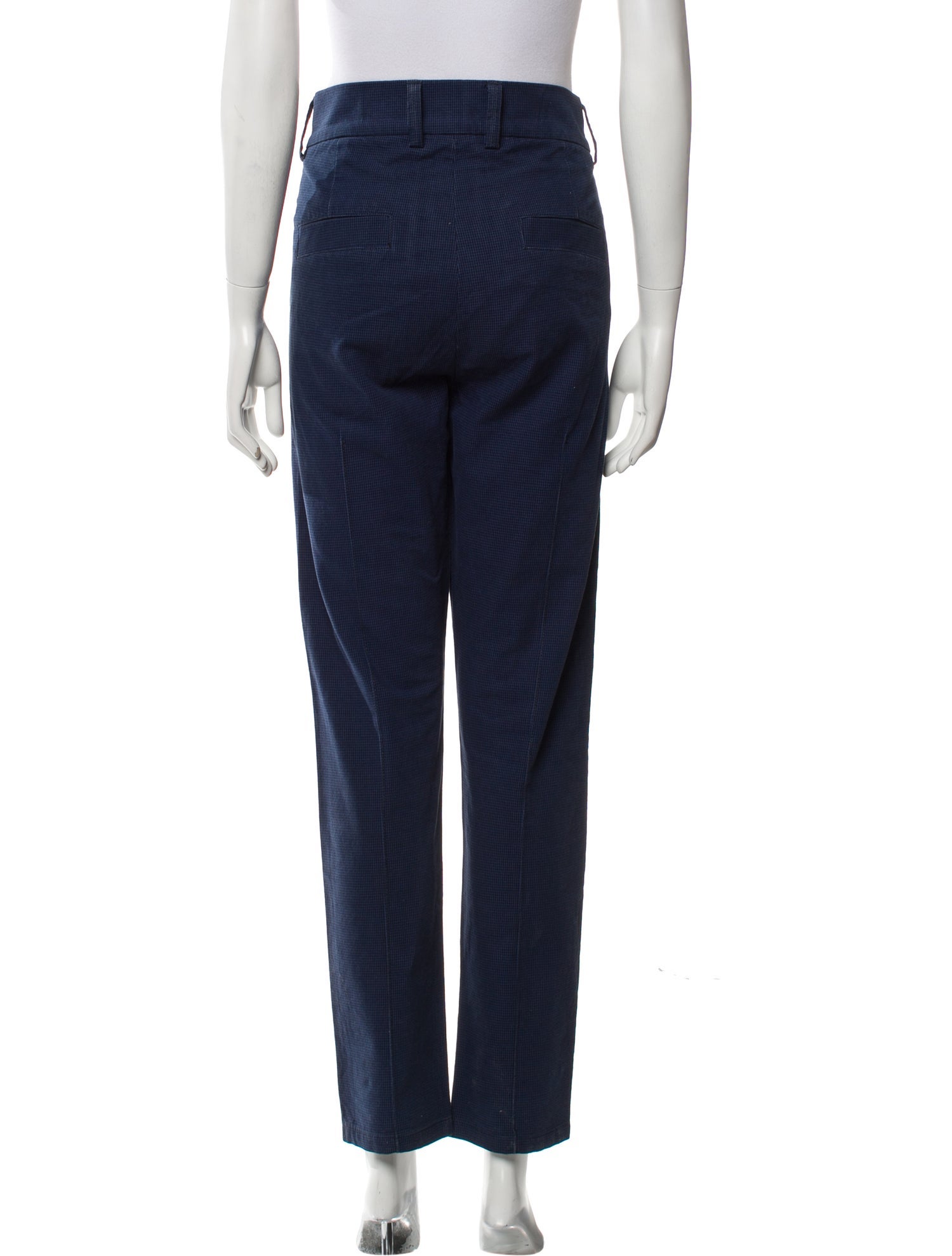 Vivienne Westwood Anglomania Straight Leg Pants Blue High