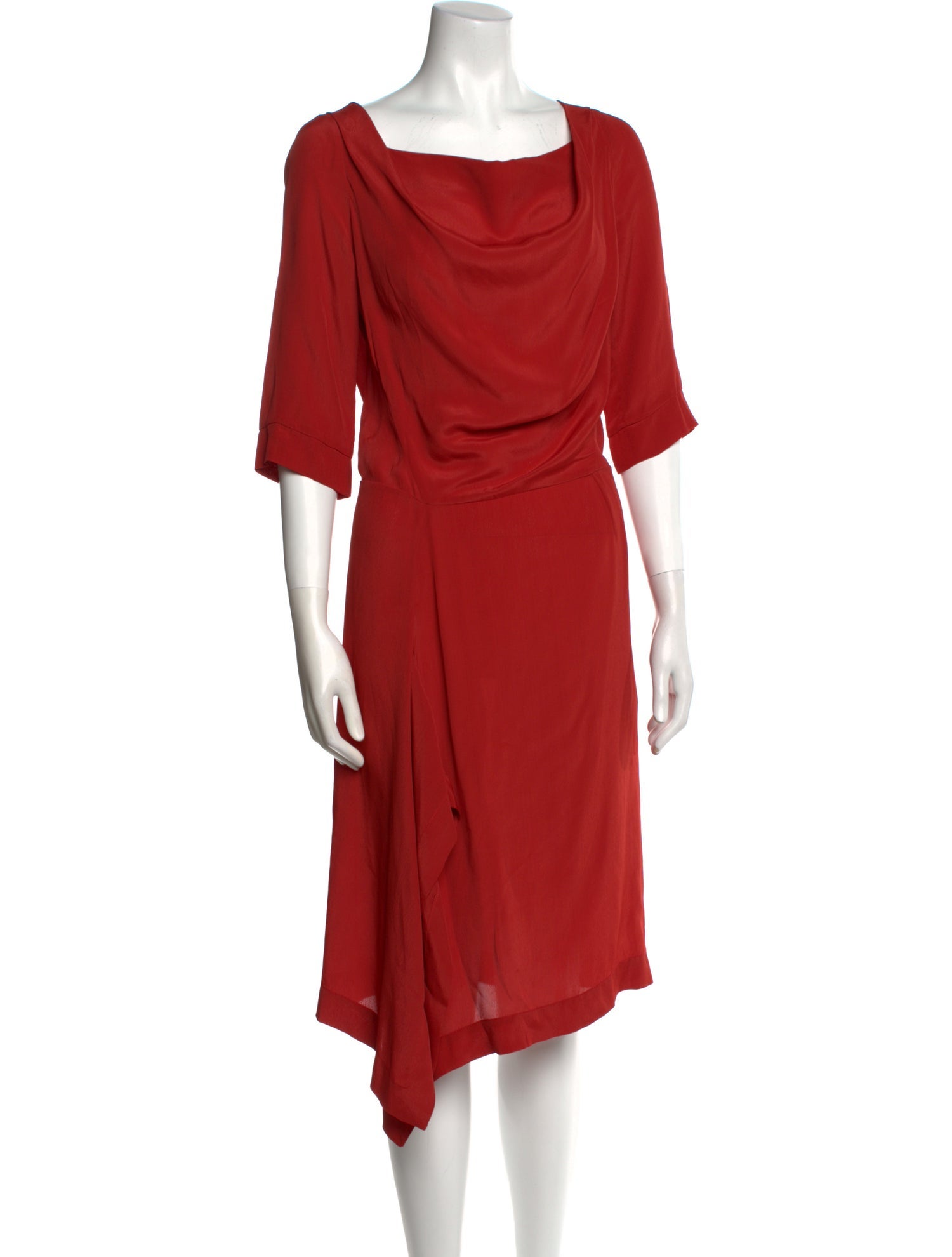 Vivienne Westwood Anglomania Cowl Neck Knee-Length Dress