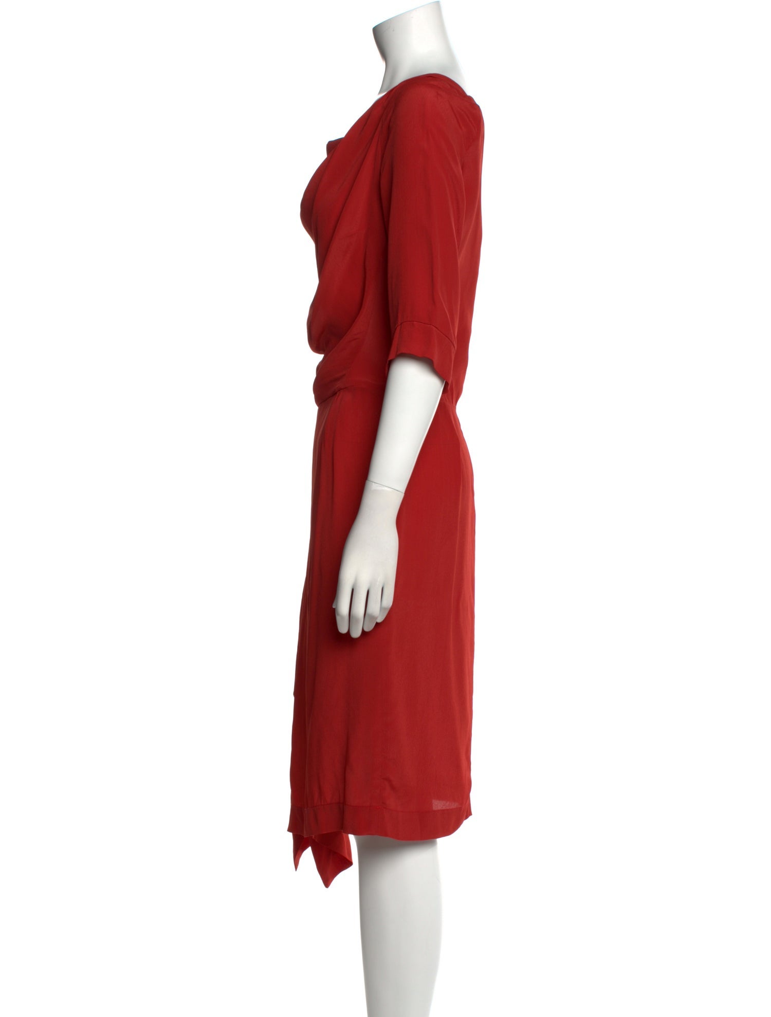 Vivienne Westwood Anglomania Cowl Neck Knee-Length Dress
