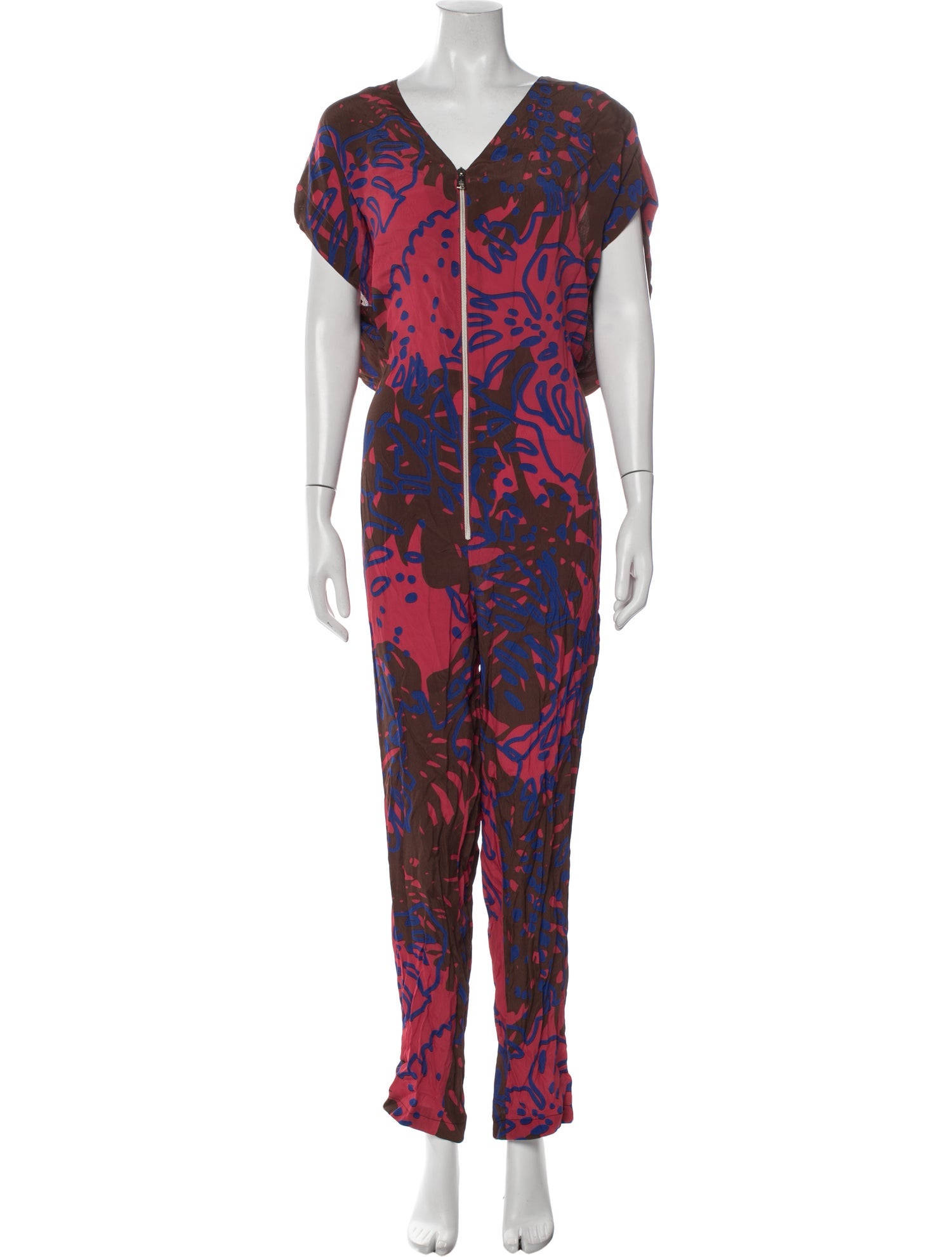 Vivienne Westwood Anglomania Printed V-Neck Jumpsuit