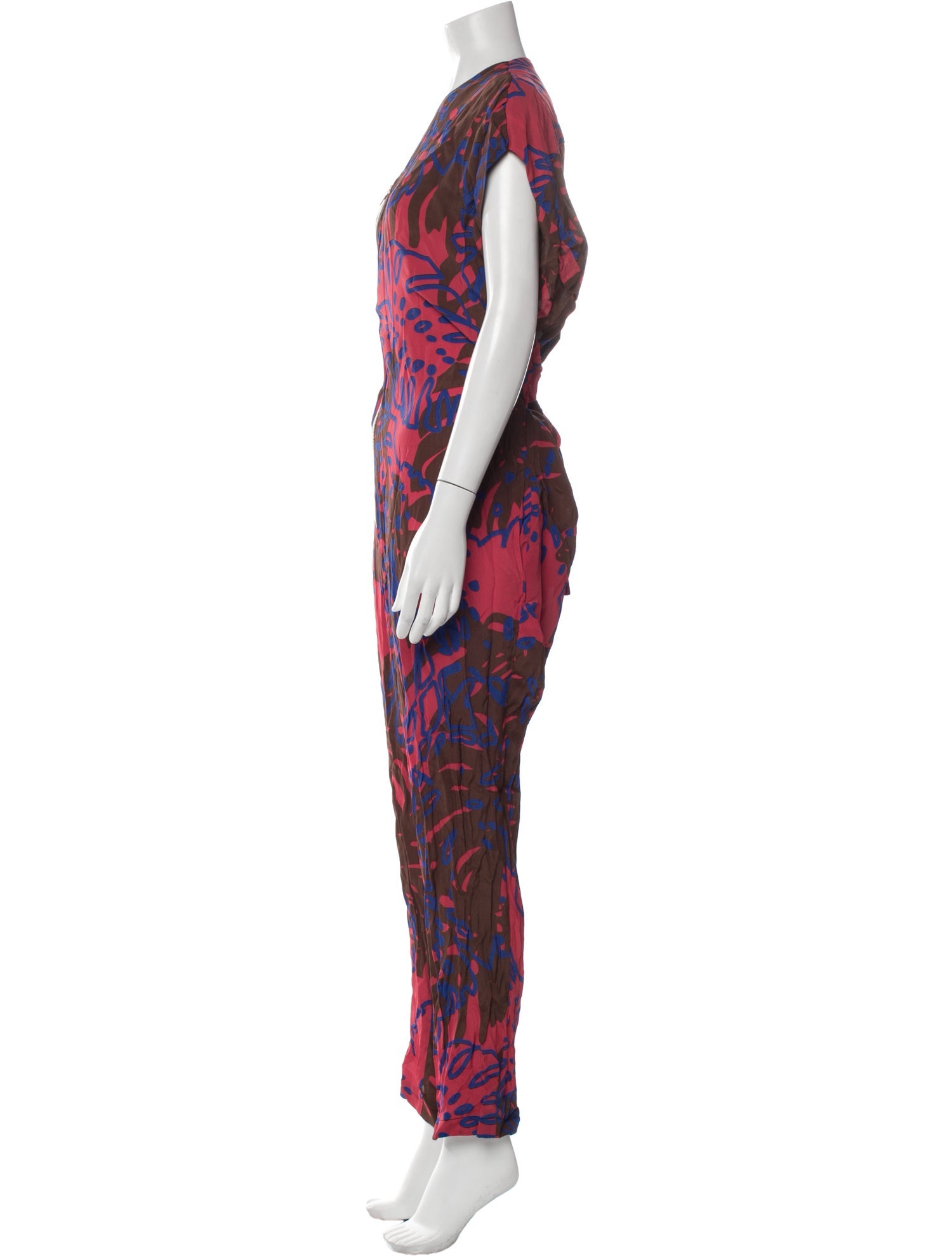 Vivienne Westwood Anglomania Printed V-Neck Jumpsuit