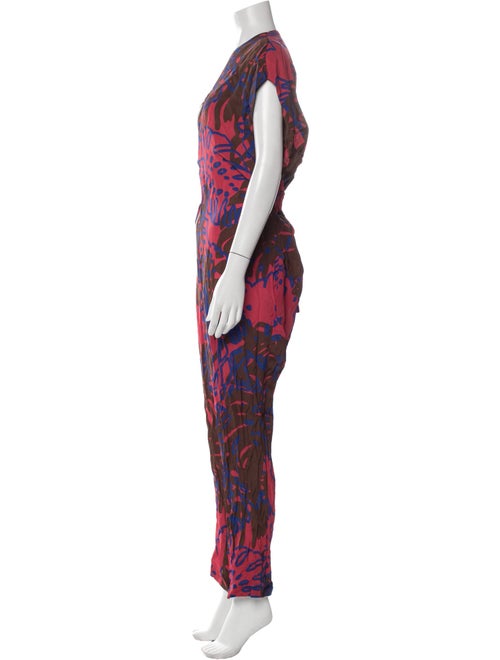 Vivienne Westwood Anglomania Printed V-Neck Jumpsuit