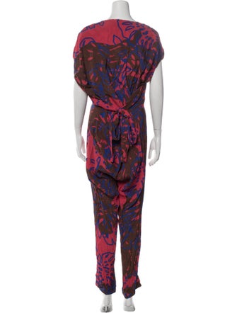 Vivienne Westwood Anglomania Printed V-Neck Jumpsuit