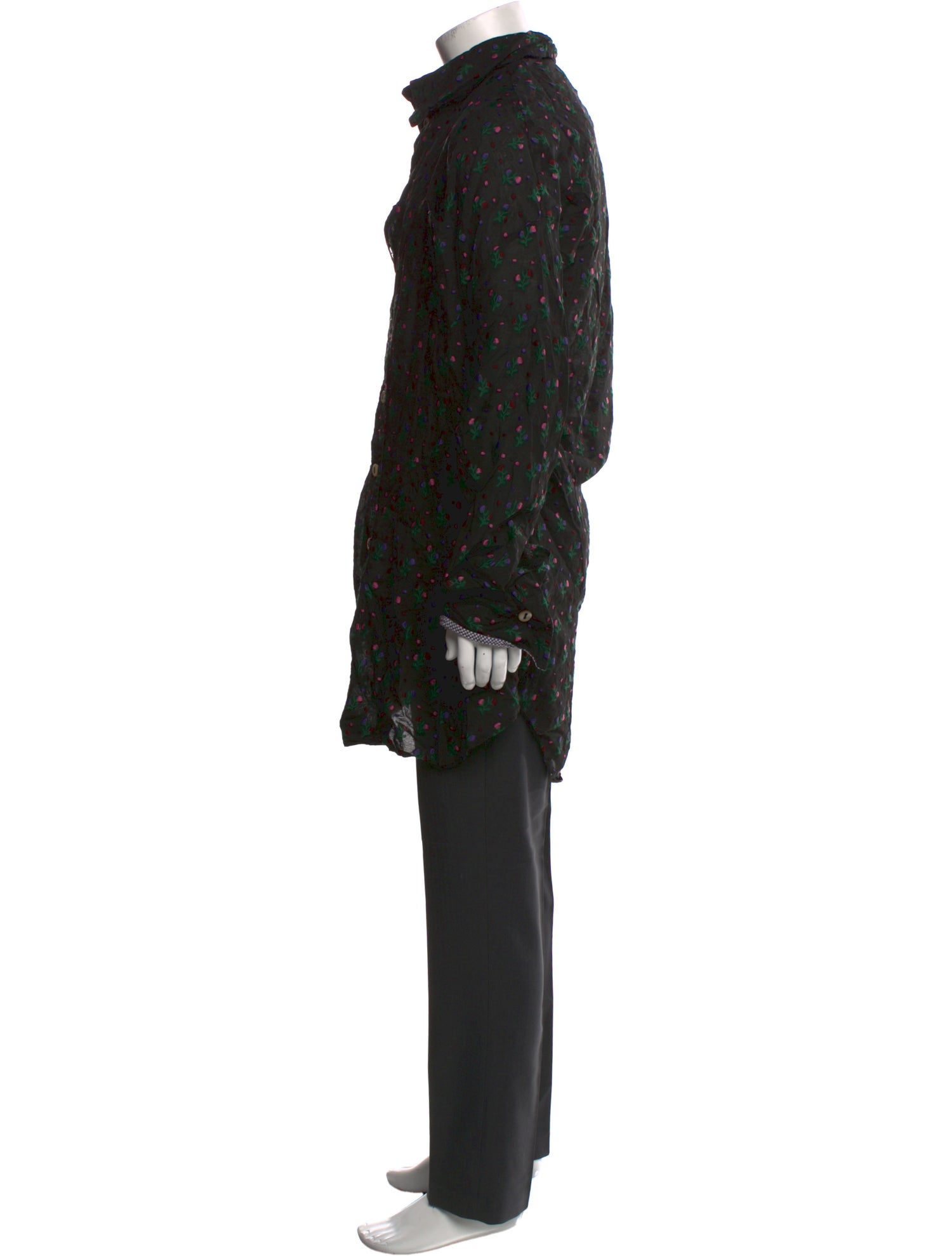 Vivienne Westwood Anglomania Floral Print Long Sleeve Shirt