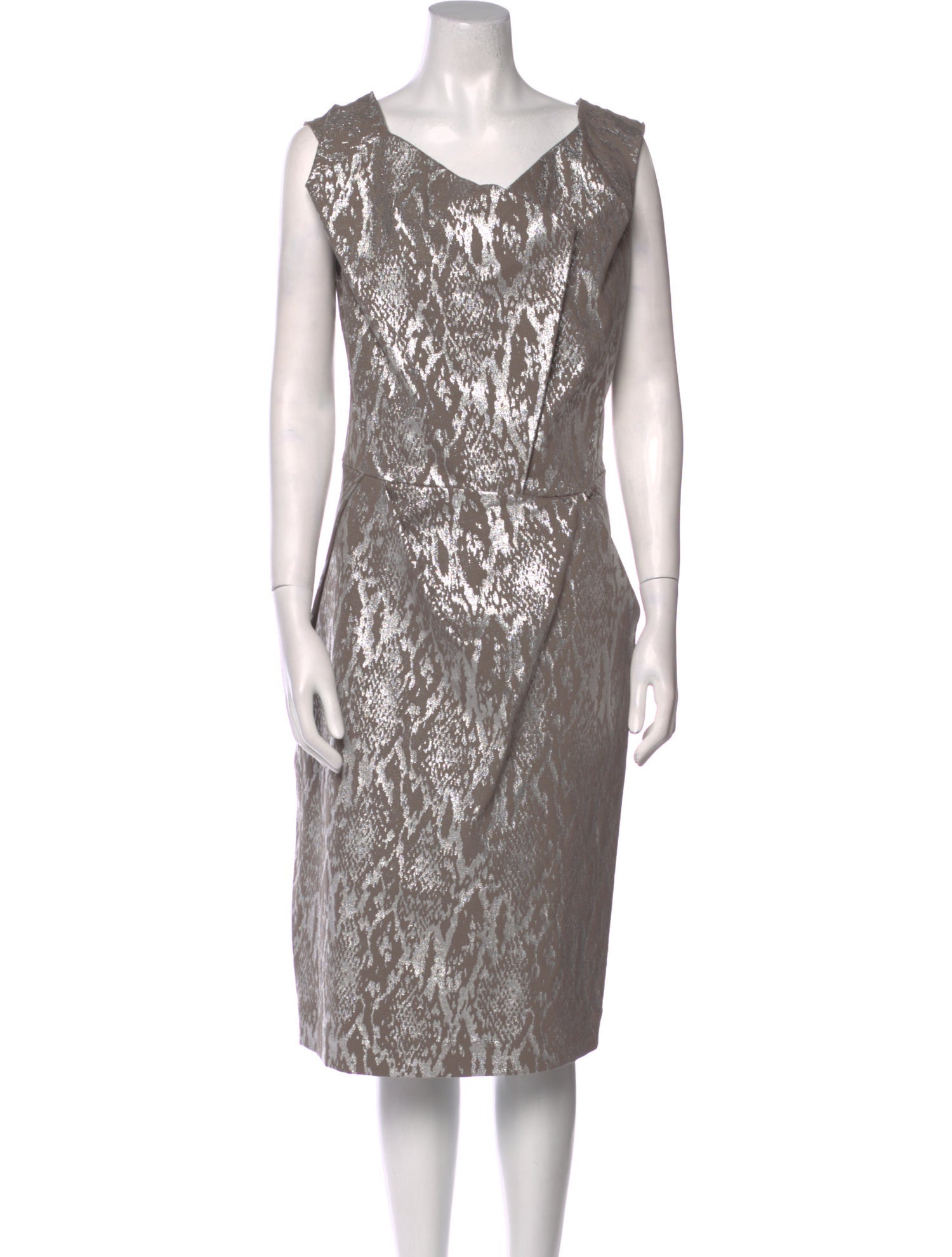 Vivienne Westwood Anglomania V-Neck Midi Length Dress