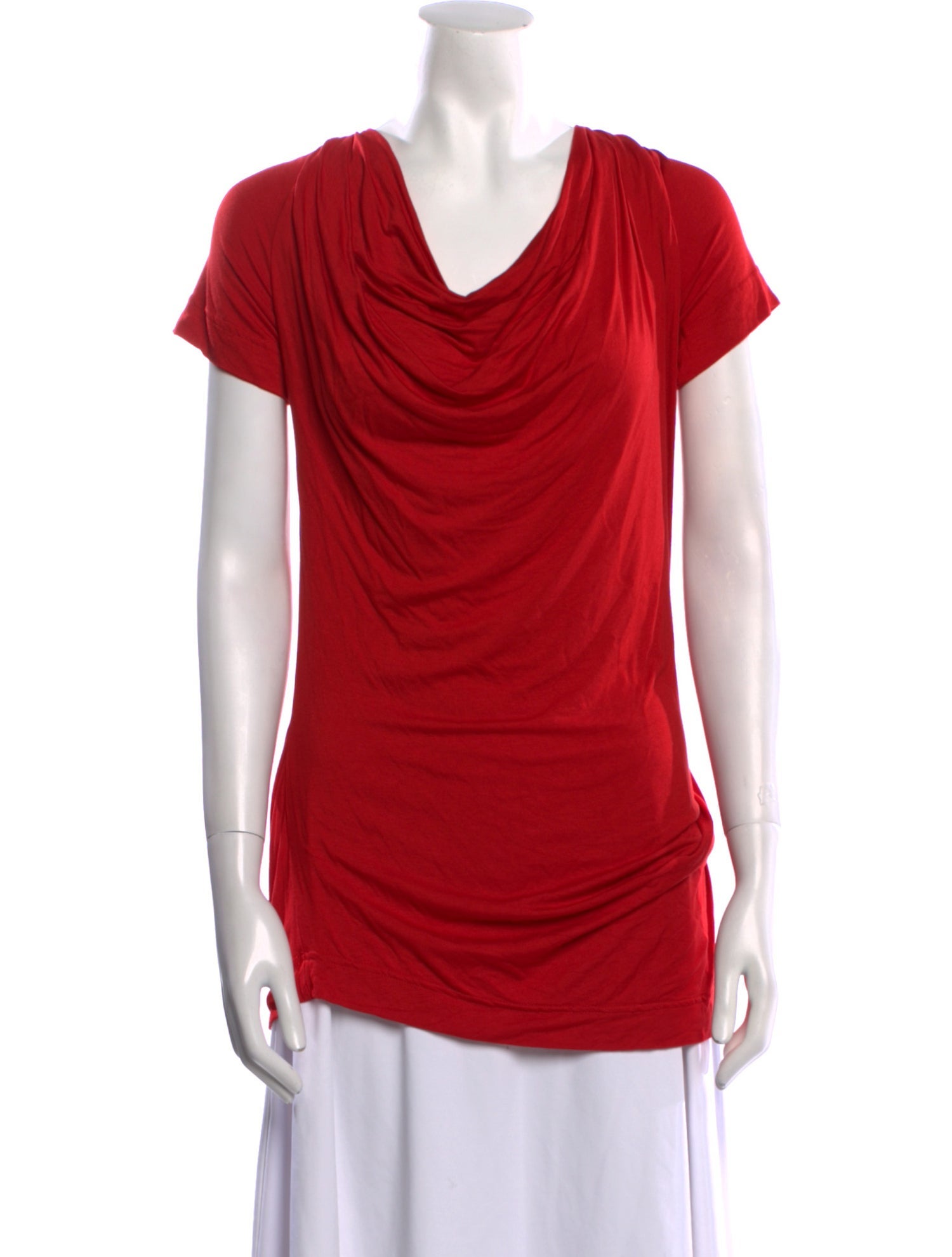 Vivienne Westwood Anglomania Cowl Neck Short Sleeve T-Shirt