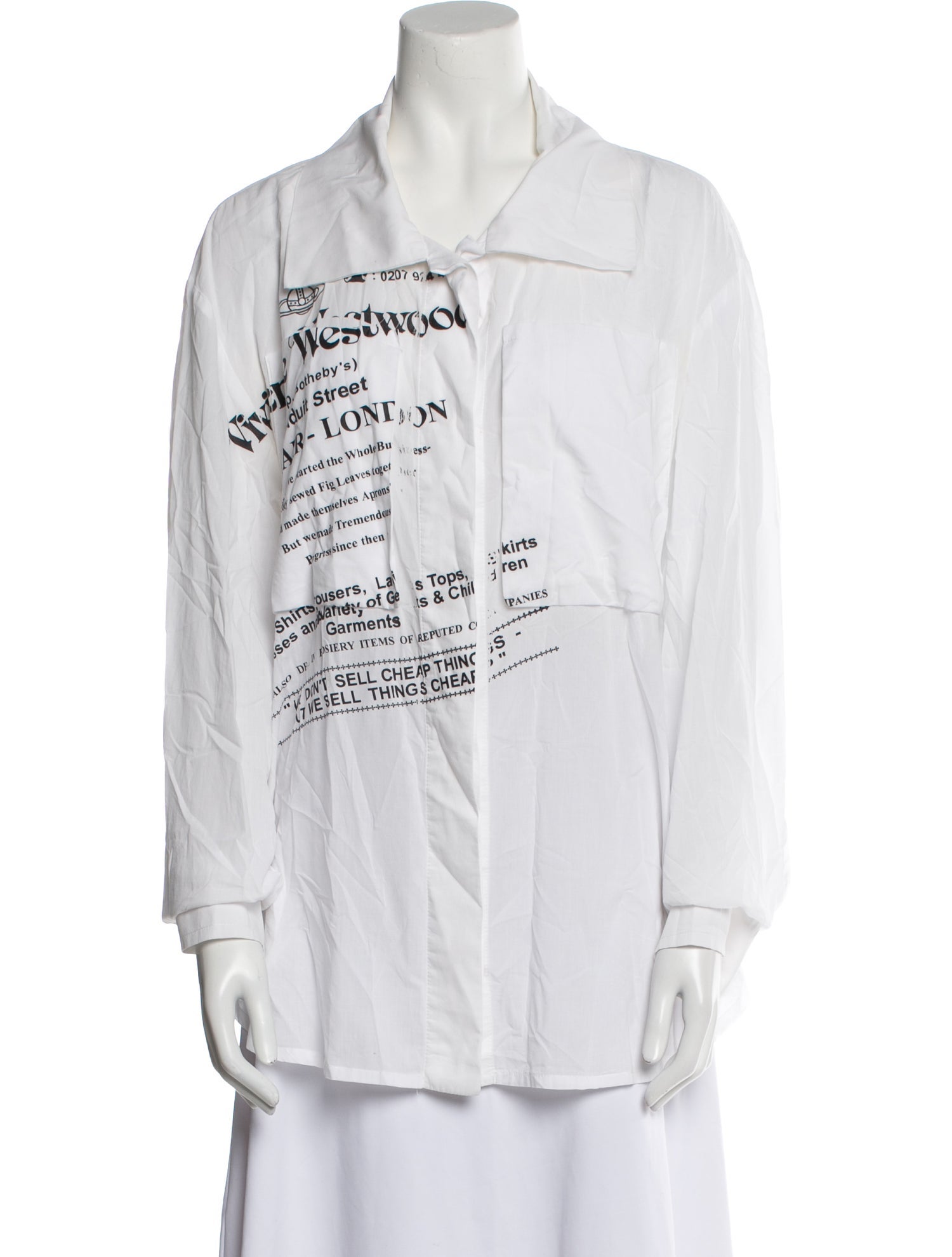 Vivienne Westwood Anglomania 2016 Graphic Print Button-Up Top
