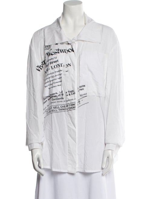 Vivienne Westwood Anglomania 2016 Graphic Print Button-Up Top