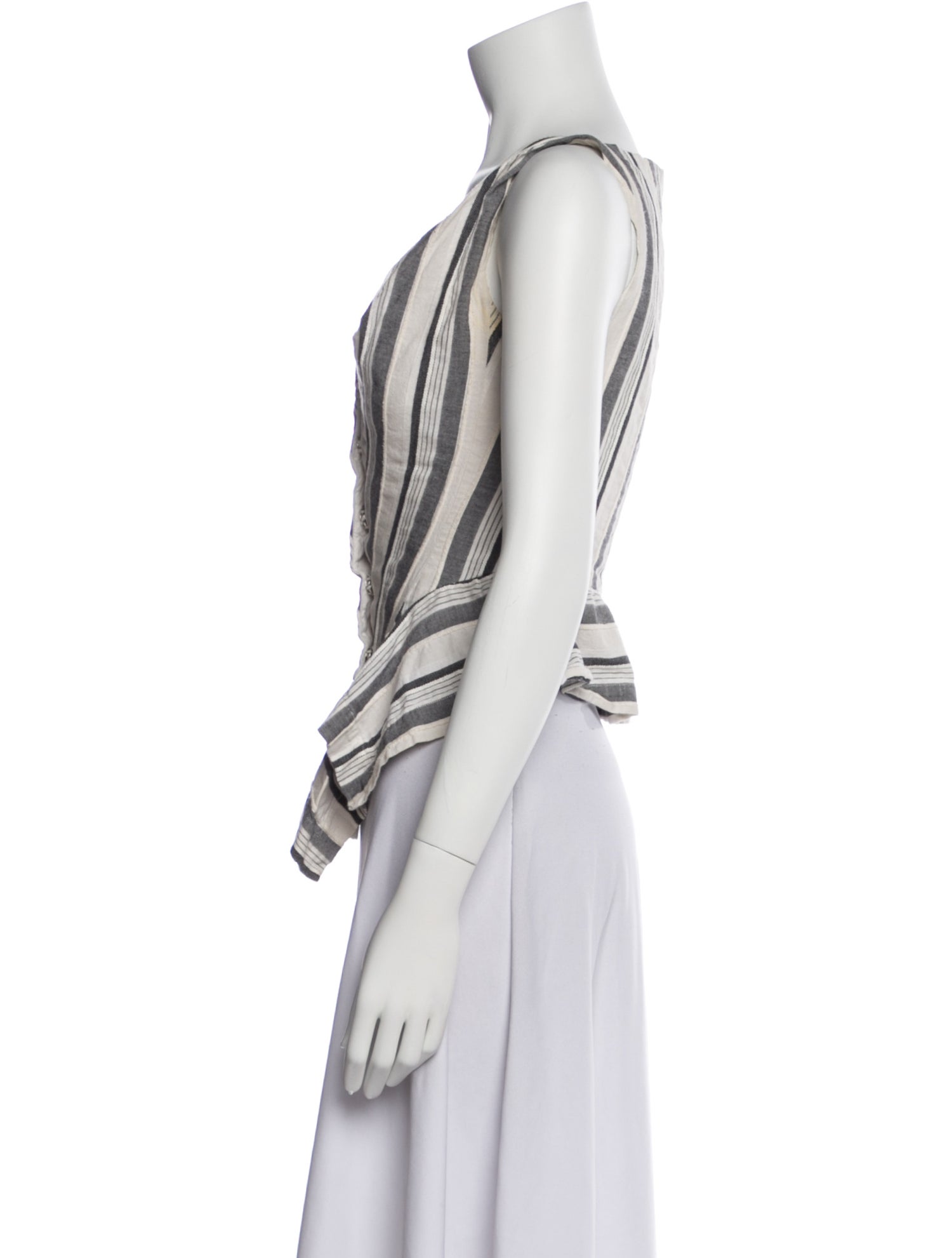 Vivienne Westwood Anglomania Striped Cowl Neck Top