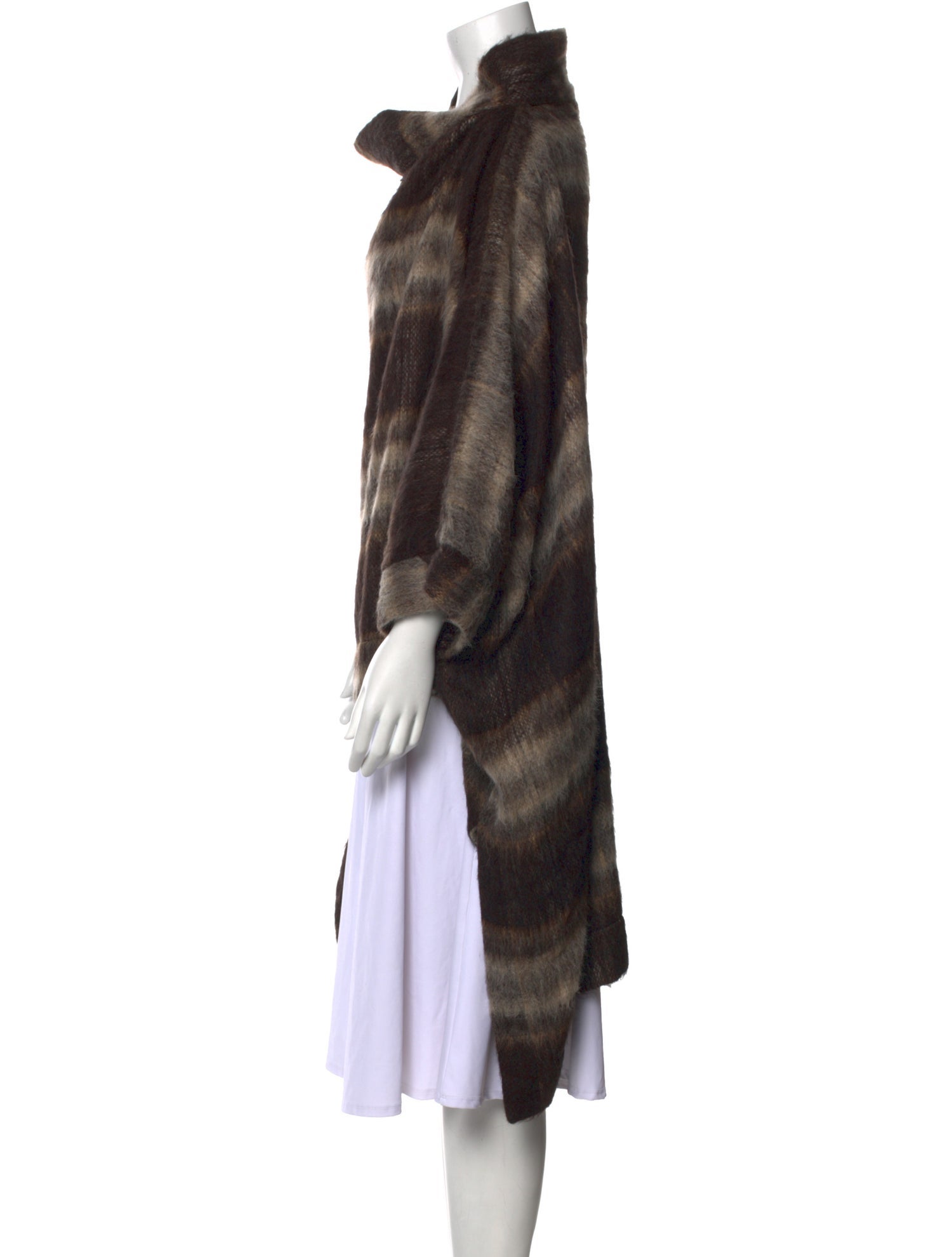 Vivienne Westwood Anglomania Striped Cowl Neck Sweater